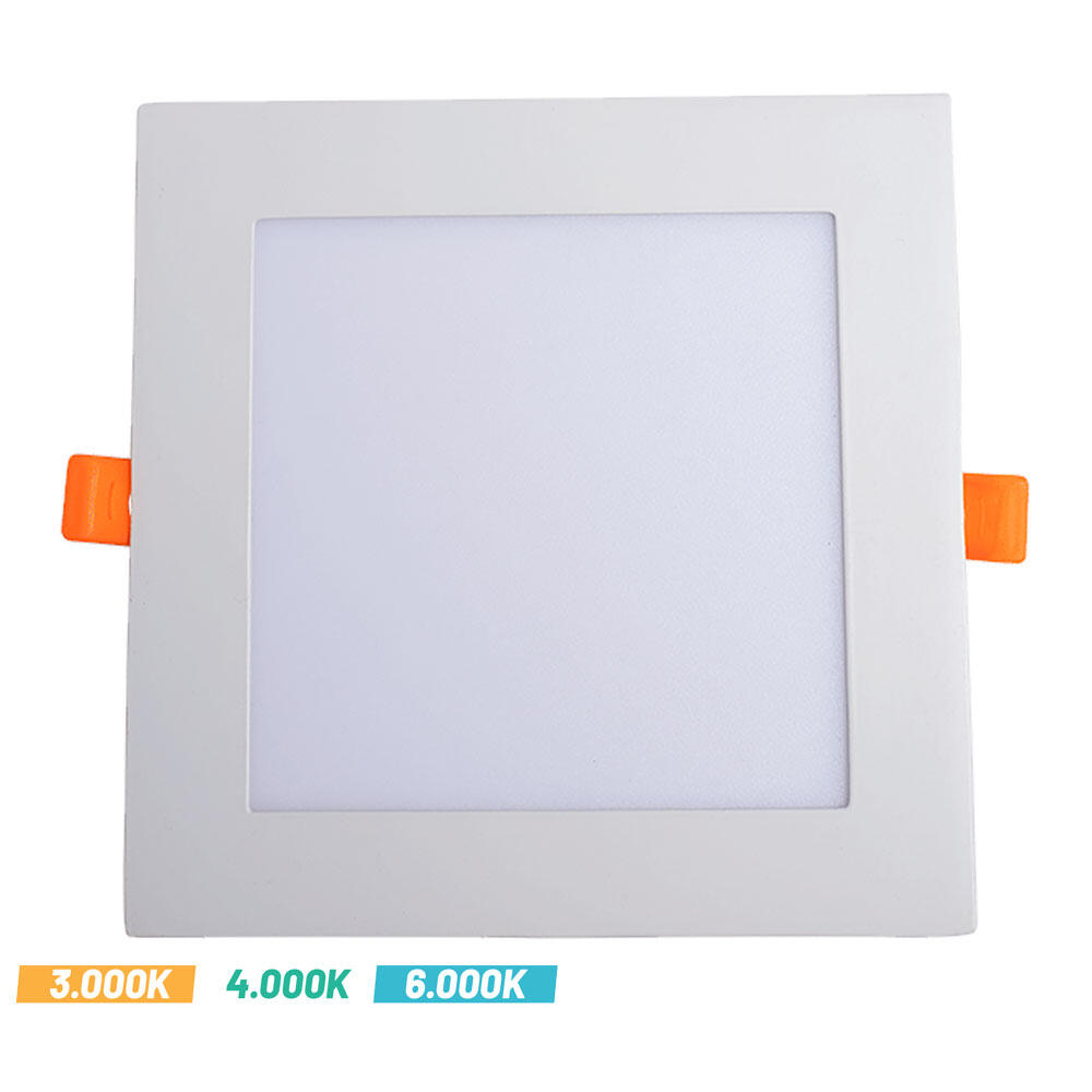 Alverlamp  Downlight Led Empotrable Cuadrado Ø167 Cm 1536 Luz Cct 3000K-6000Kk Ip20, Foco Led Empotrado Para Techos Blanco , Leroy Merlin