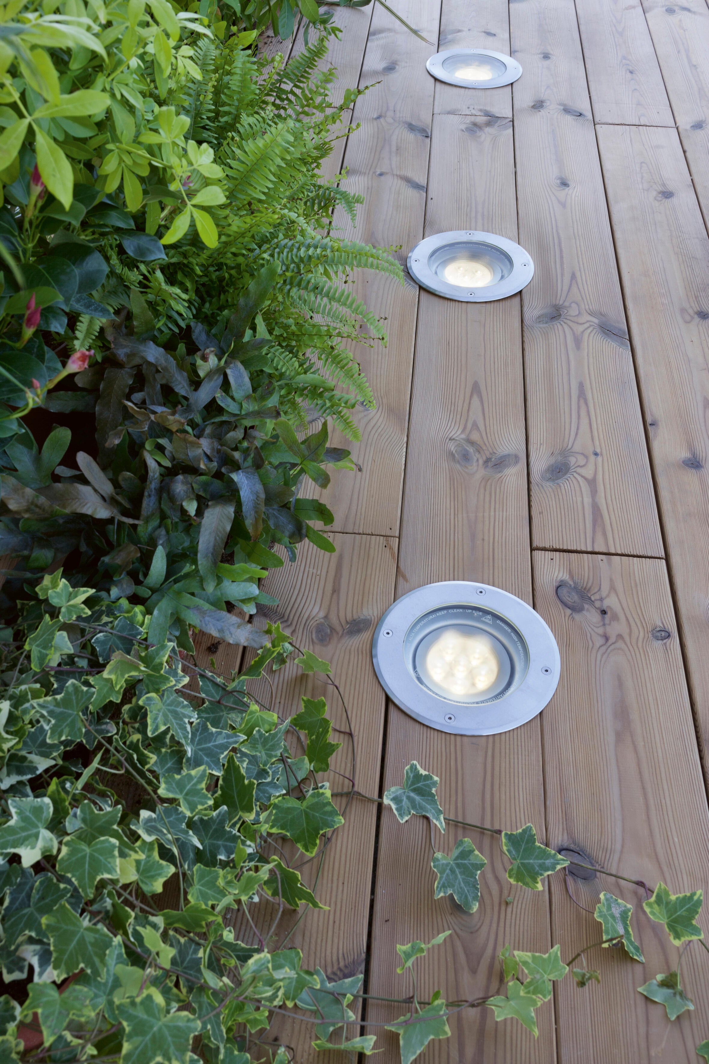Spot à enterrer LED, 3200 lumens blanc neutre, inox, Ohio INSPIRE rond - 3