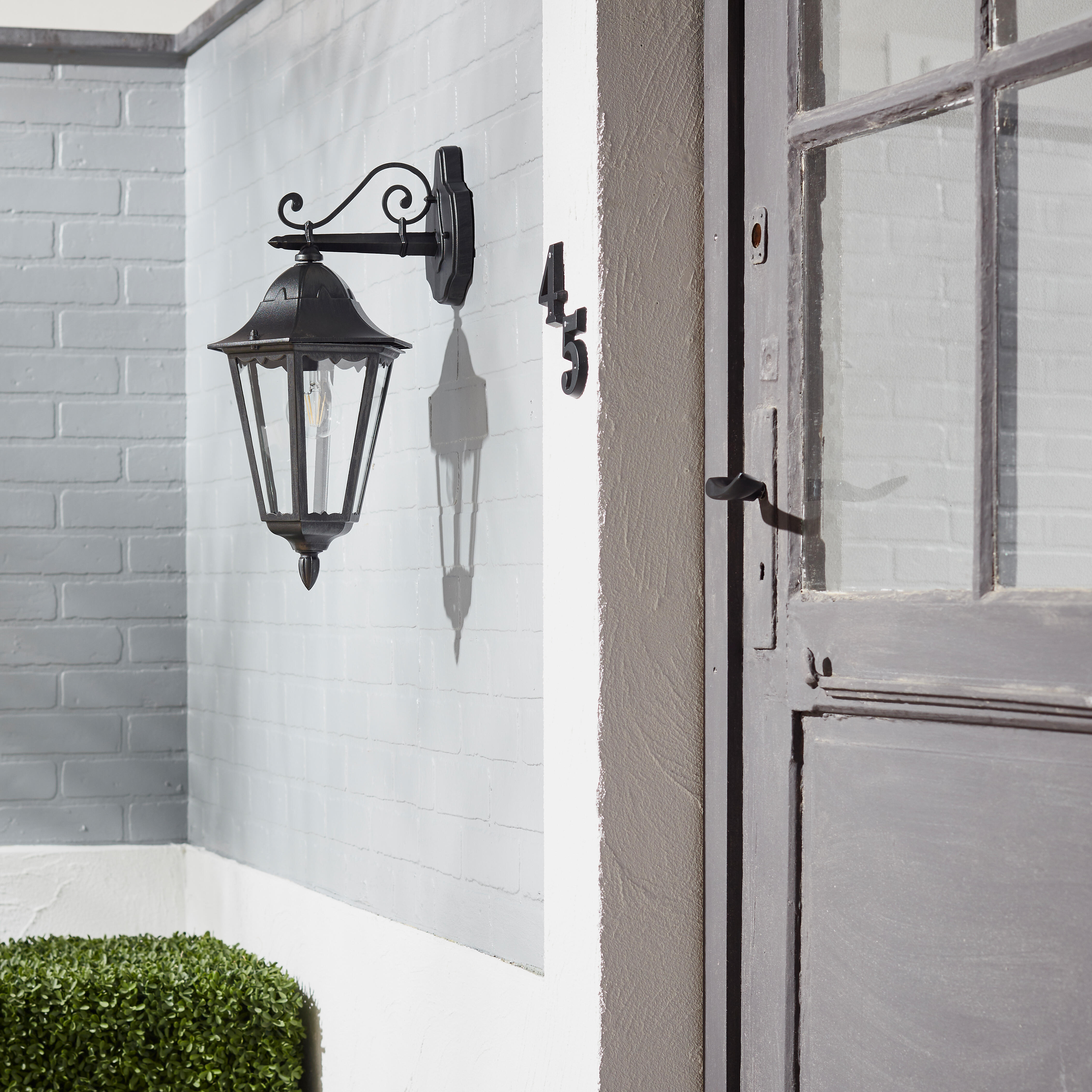 Applique descendante E27, acier / verre, noir, Monza, INSPIRE - 3