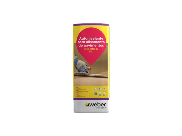 Argamassa autonivelante de retração compensada WEBERFLOOR TOP