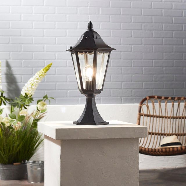 Borne extérieur e27 max 60W noir Monza INSPIRE