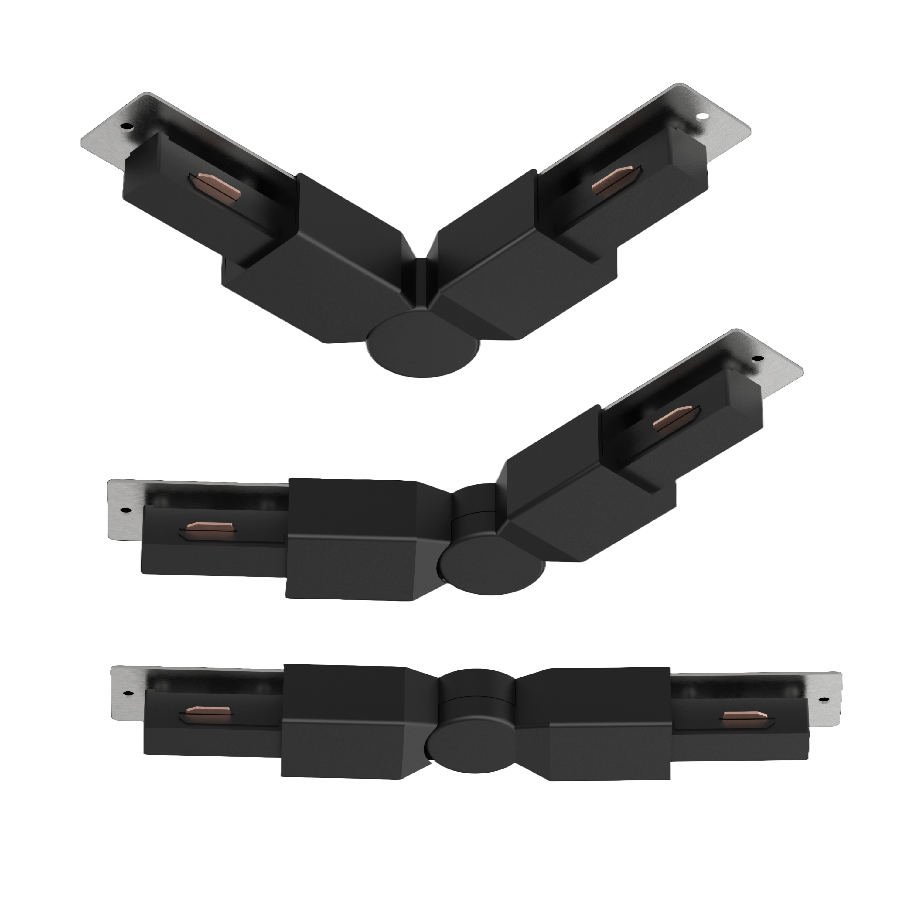 Connecteur d'angle pour rail, noir, INSPIRE - 4