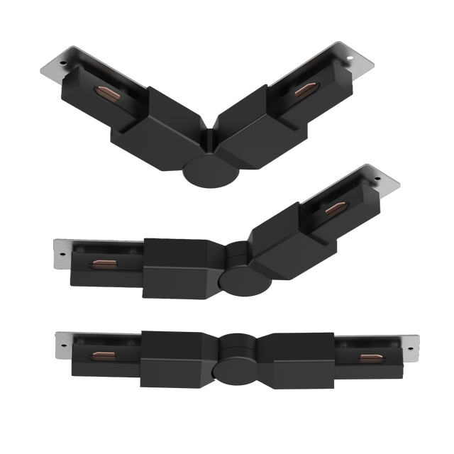 Connettore striscia LED angolare N°1 L 3x24 cm nero