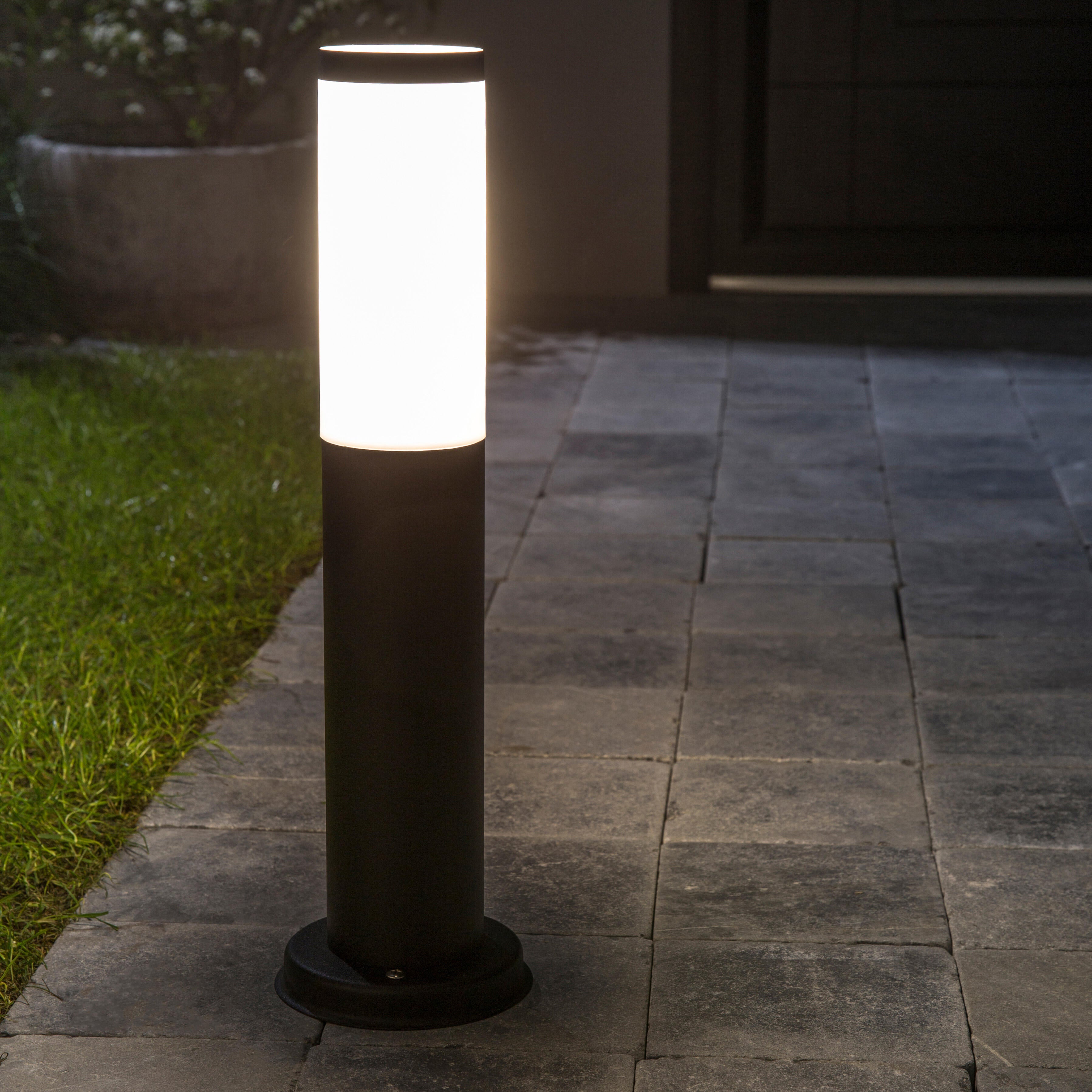 Lampa ogrodowa zewnętrzna słupek Travis E27 czarna 45 cm IP44 - 8