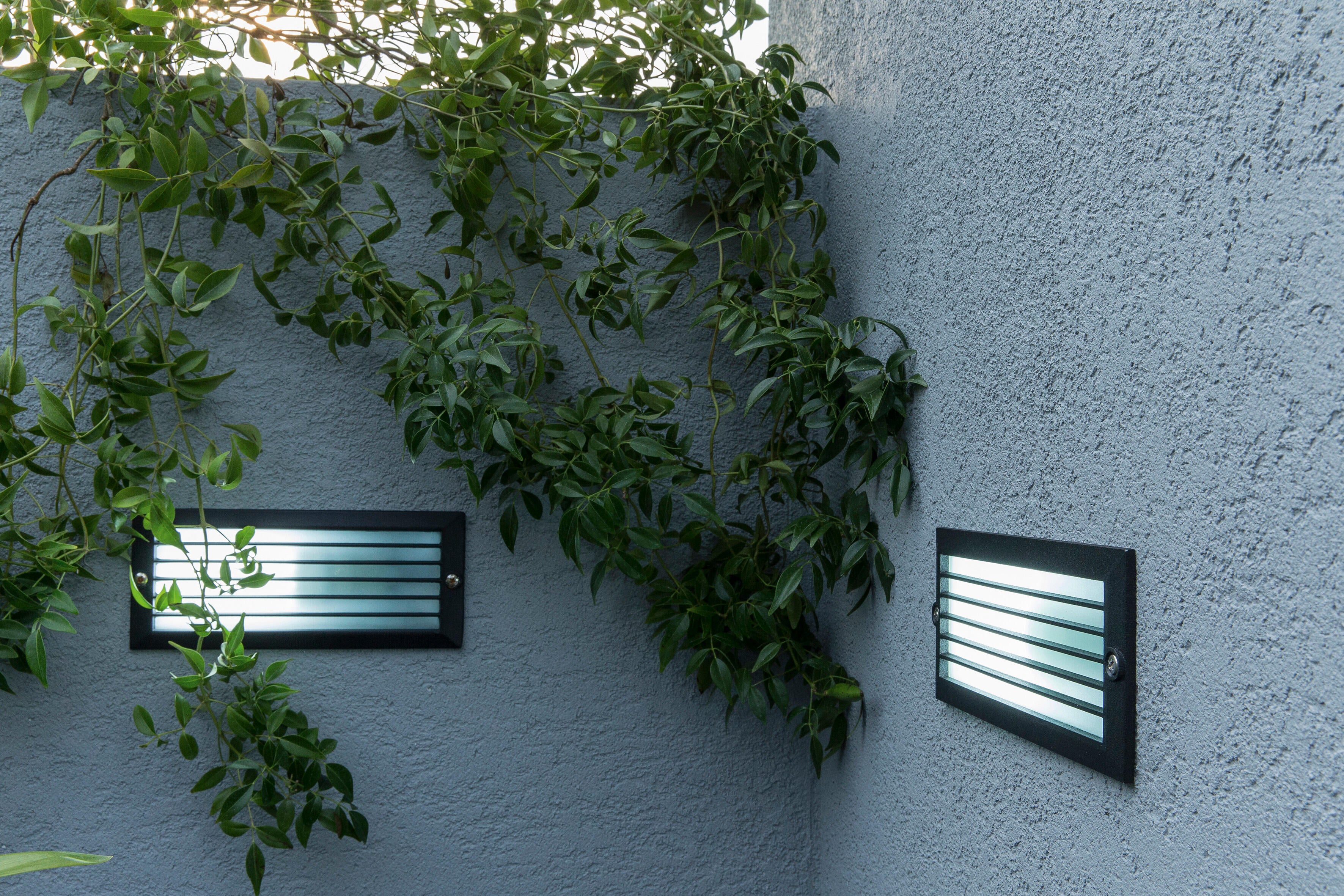 Portafaretto da incasso in alluminio FLINT E27 nero quadrato IP44 INSPIRE - 4