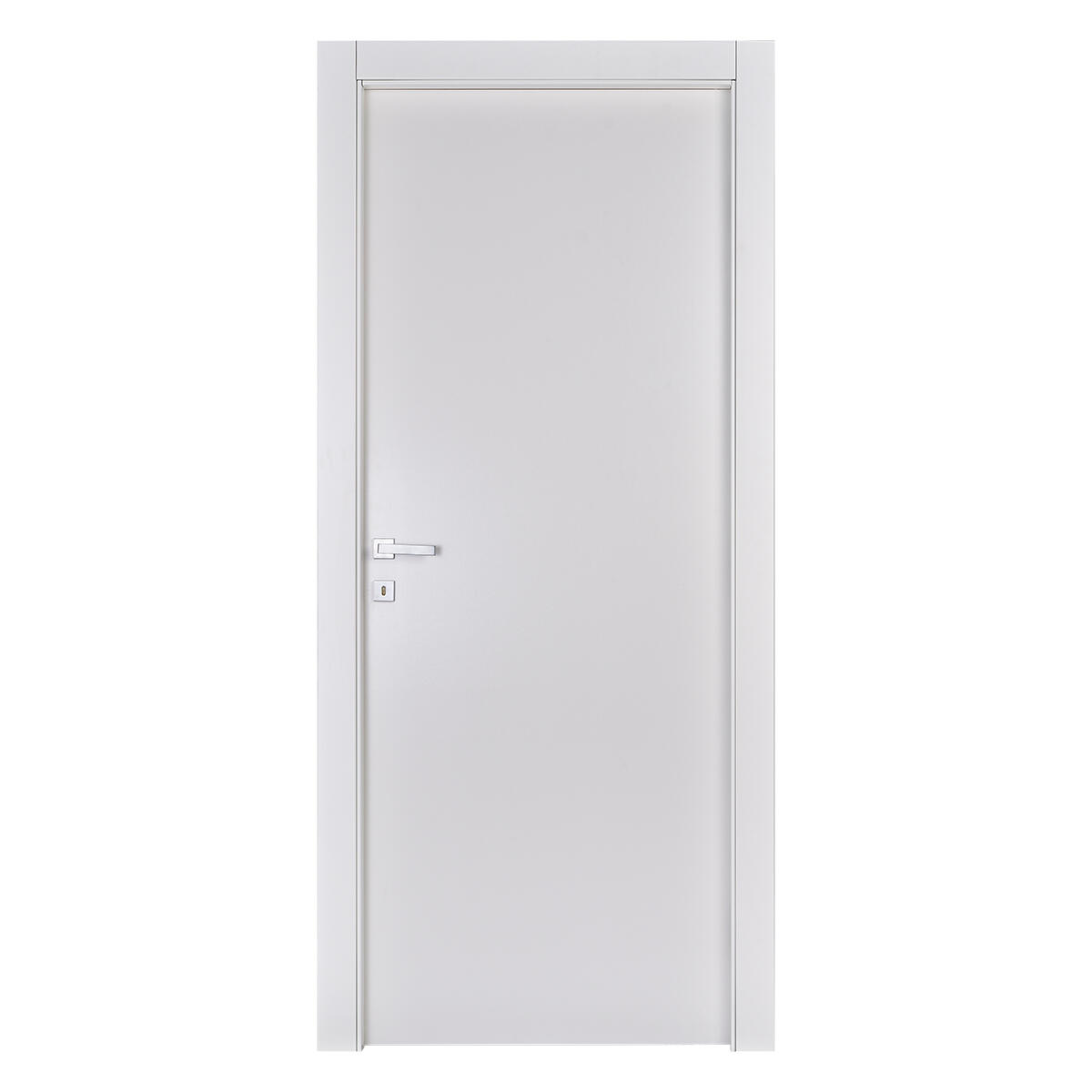 Porta interna a battente in MDF L 70 x H 210 cm, bianca, apertura reversibile SPIDY - 6