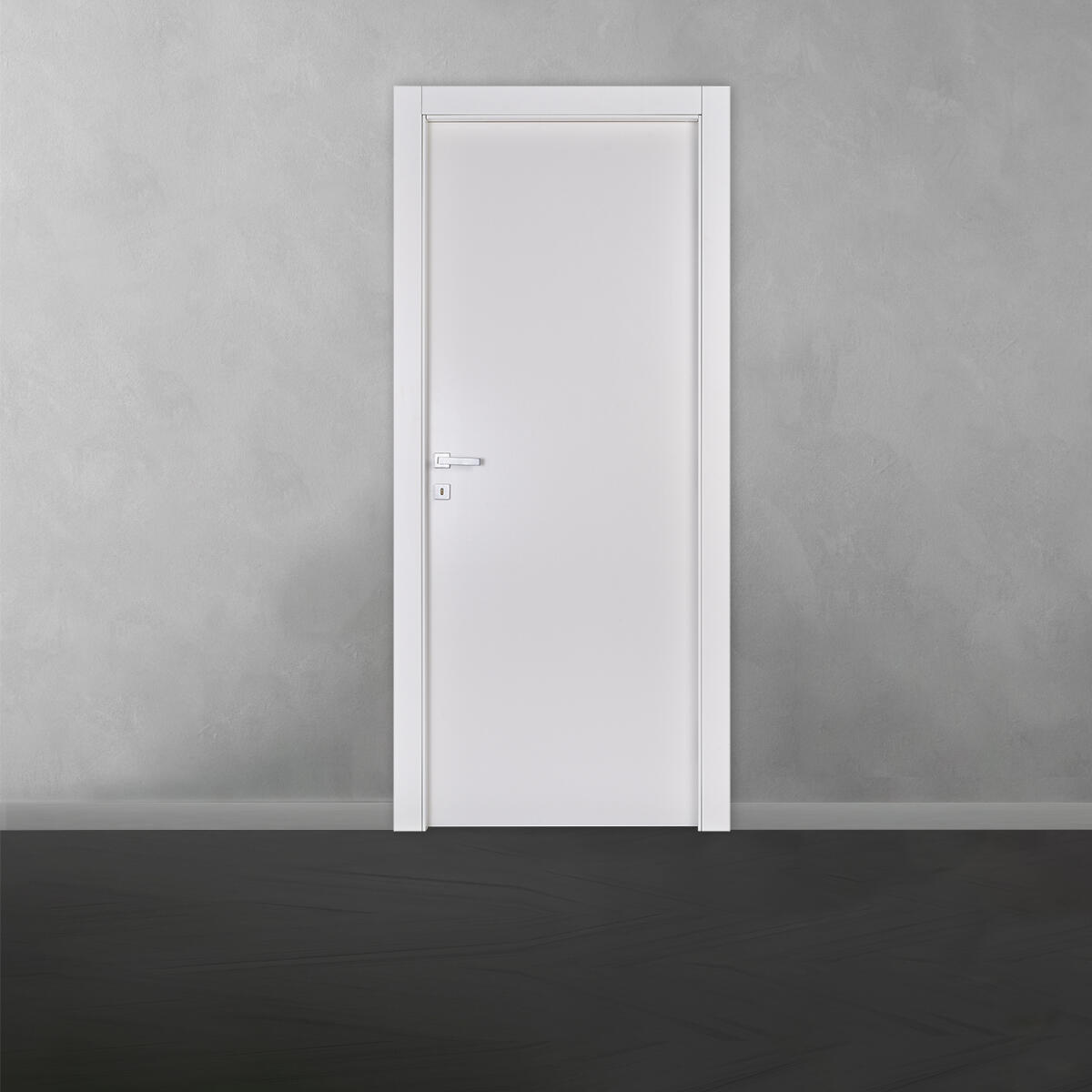 Porta interna a battente in MDF L 70 x H 210 cm, bianca, apertura reversibile SPIDY - 5