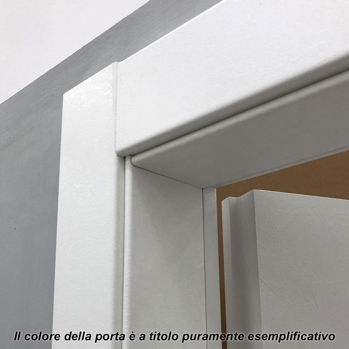 Porta interna a battente in MDF L 70 x H 210 cm, bianca, apertura reversibile SPIDY - 2