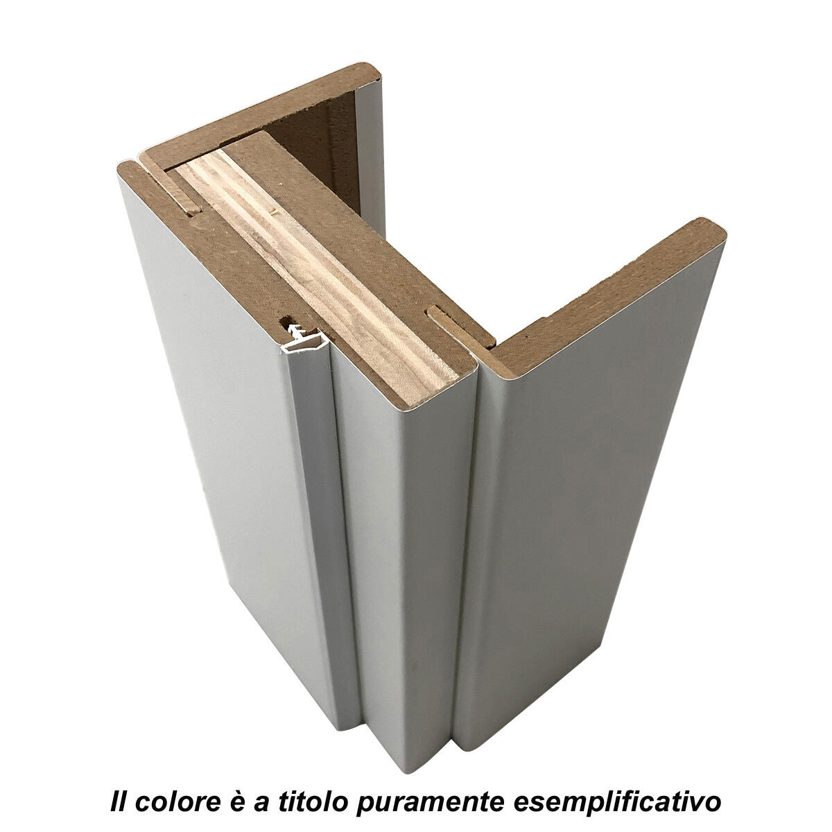 Porta interna a battente in MDF L 70 x H 210 cm, bianca, apertura reversibile SPIDY - 7