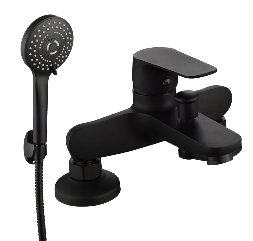 Bateria wannowa czarna 2-otworowa 9 l/min Sigma 2 Liveno