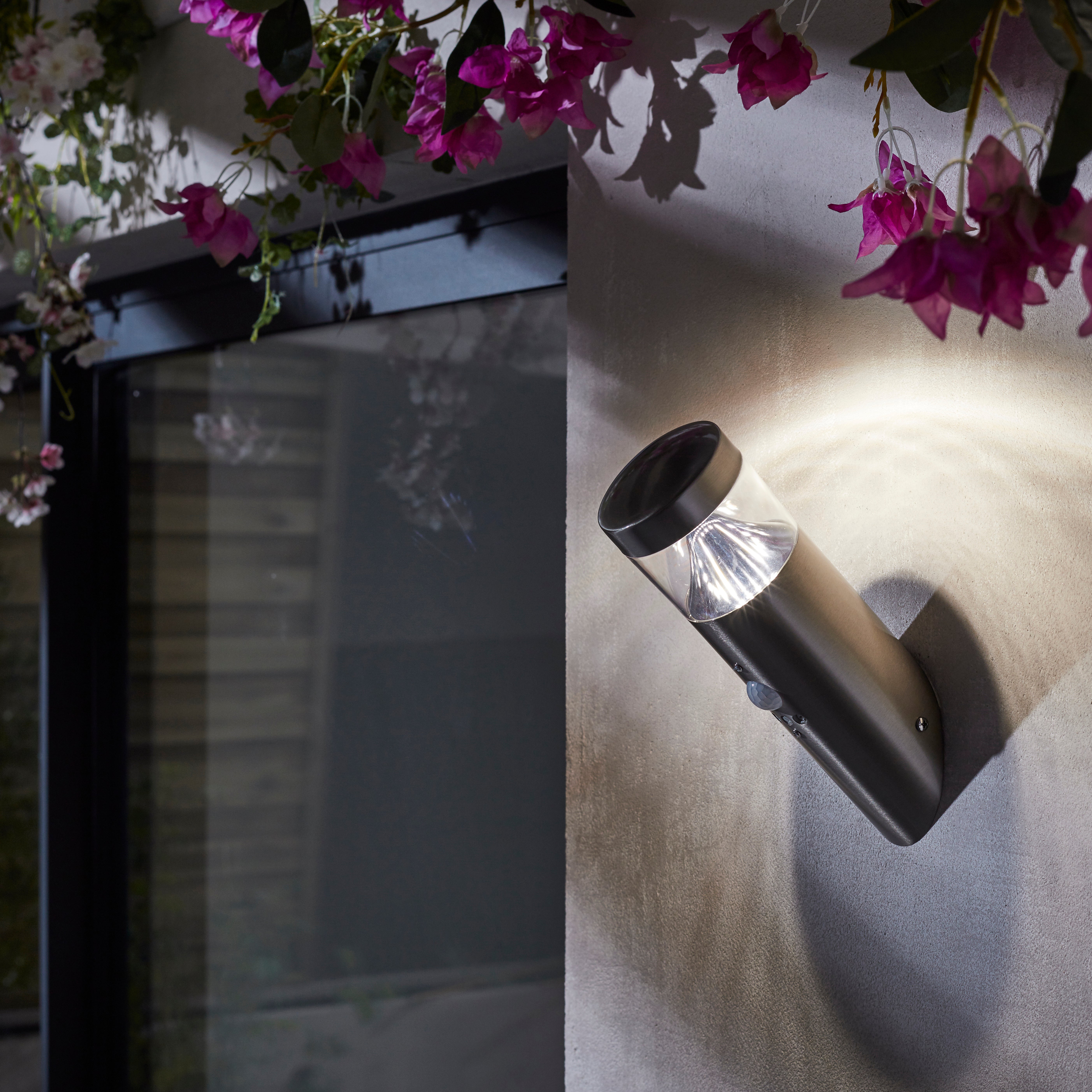 Applique LED moderna da esterno Valencia doppia luce grigio IP44 con sensore di movimento, luce bianco naturale 400 lumen, INSPIRE - 3