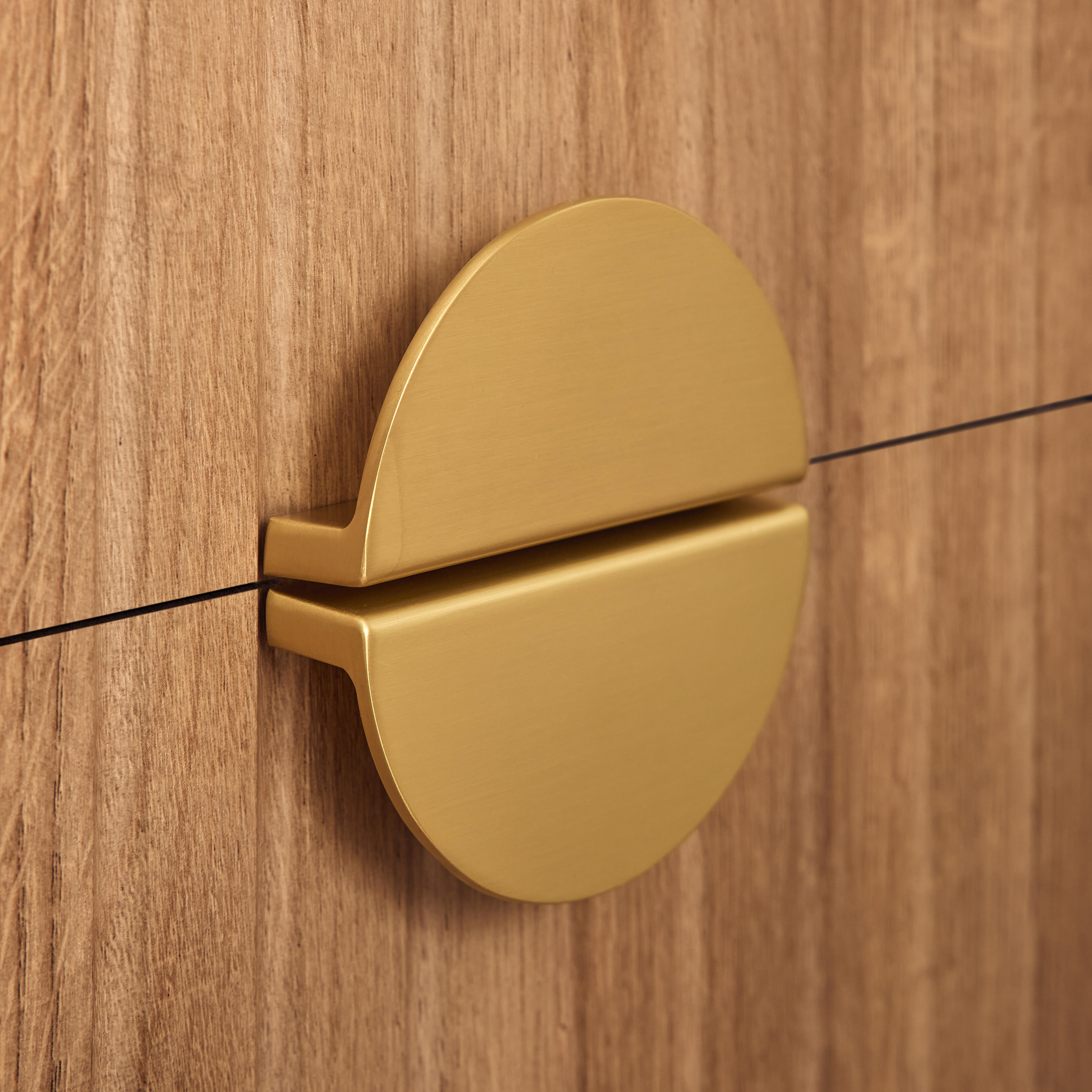 2 Puxadores para móvel alumínio escovado latão 100 mm Inspire Celian - 11