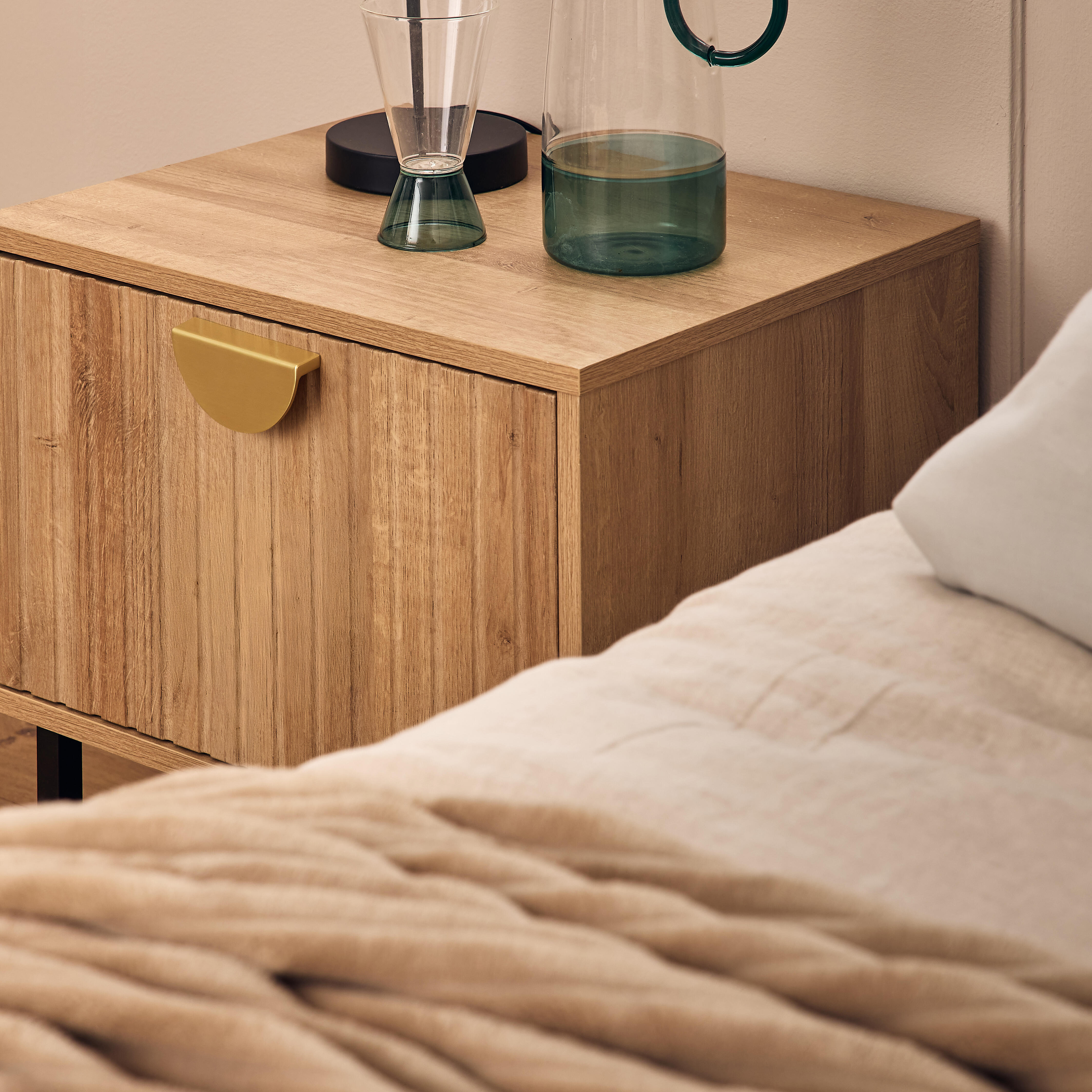 2 Puxadores para móvel alumínio escovado latão 100 mm Inspire Celian - 9