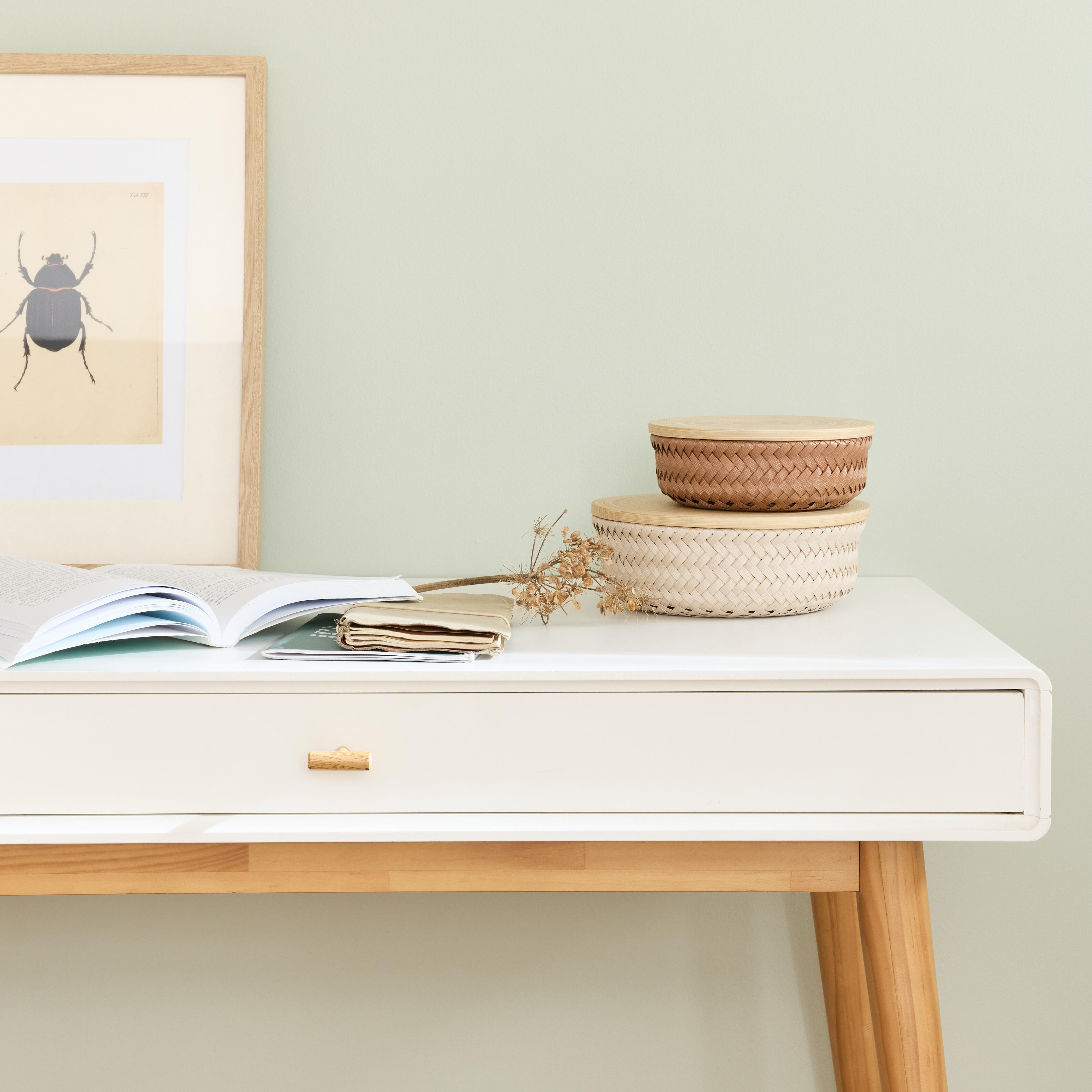 Pintura de interior salones y habitaciones LUXENS color sage 5 mate 4L para paredes y techos - 5