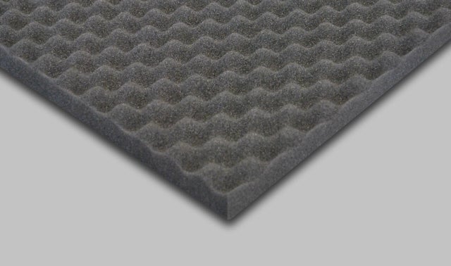 Pannello fonoassorbente Fonoassrobente bugnato nero 1 x 1 m, Sp 50 mm