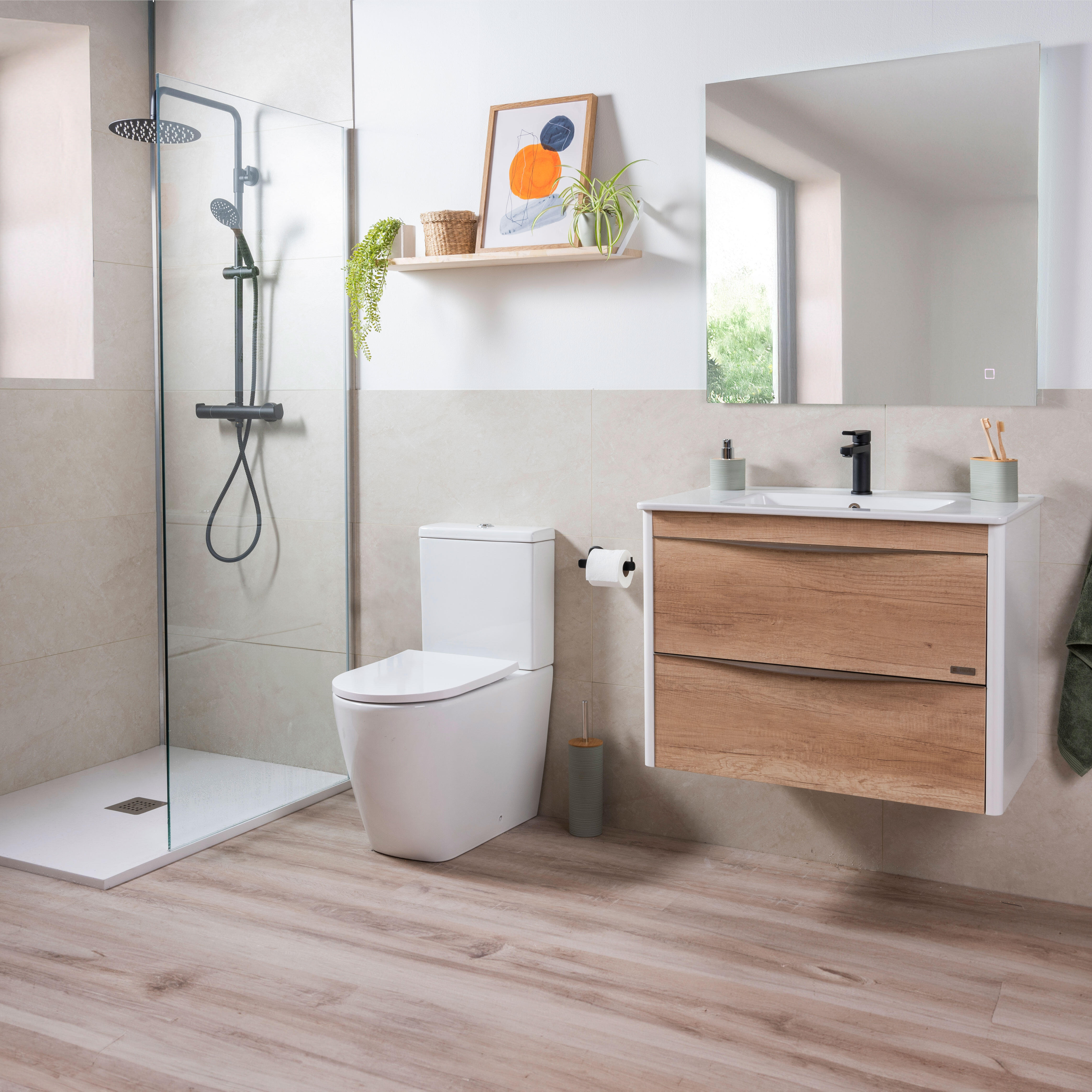 Columna de ducha monomando STROHM TEKA Ethika negro - 2