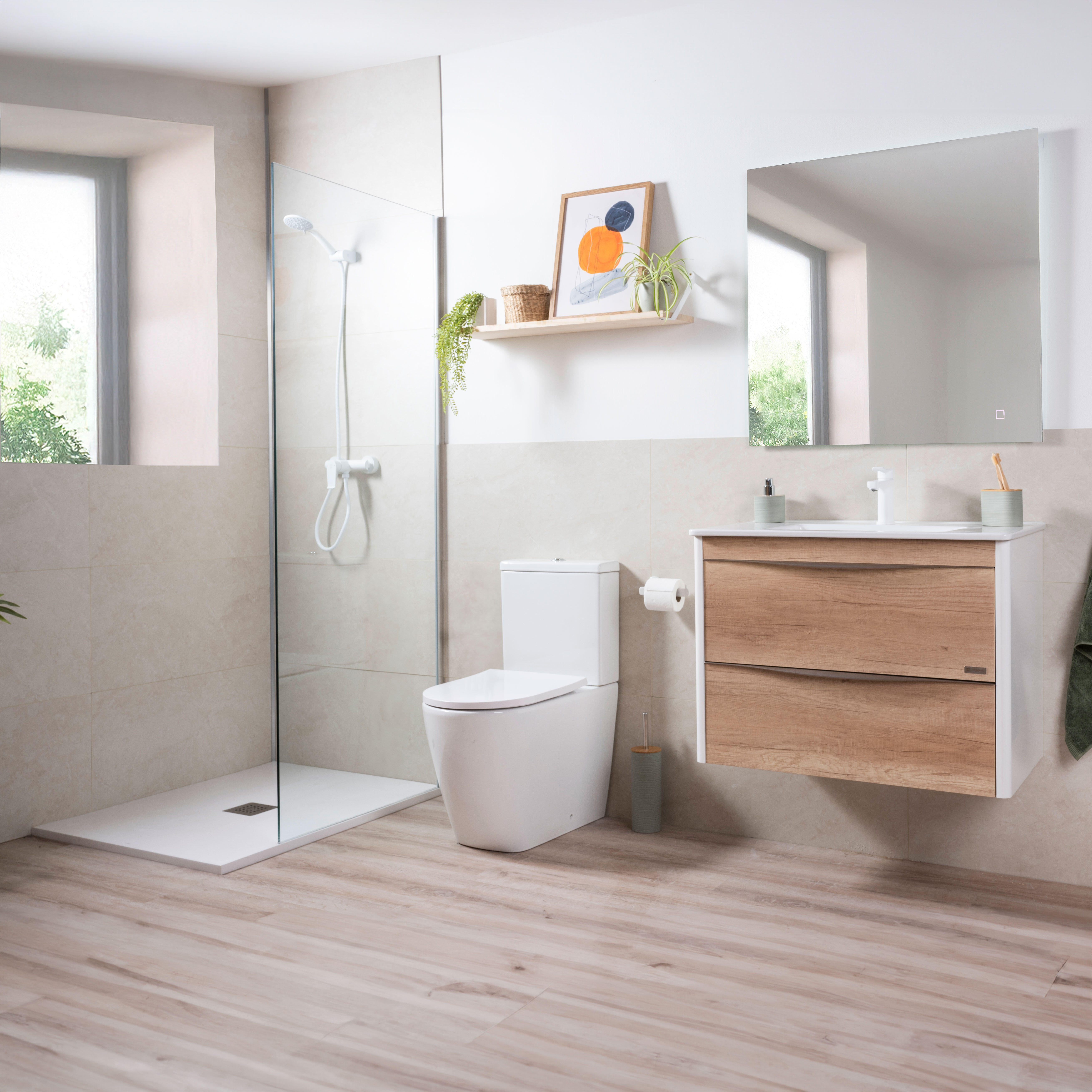 Grifo de ducha monomando STROHM TEKA Ethika blanco mate Antical Latón - 2