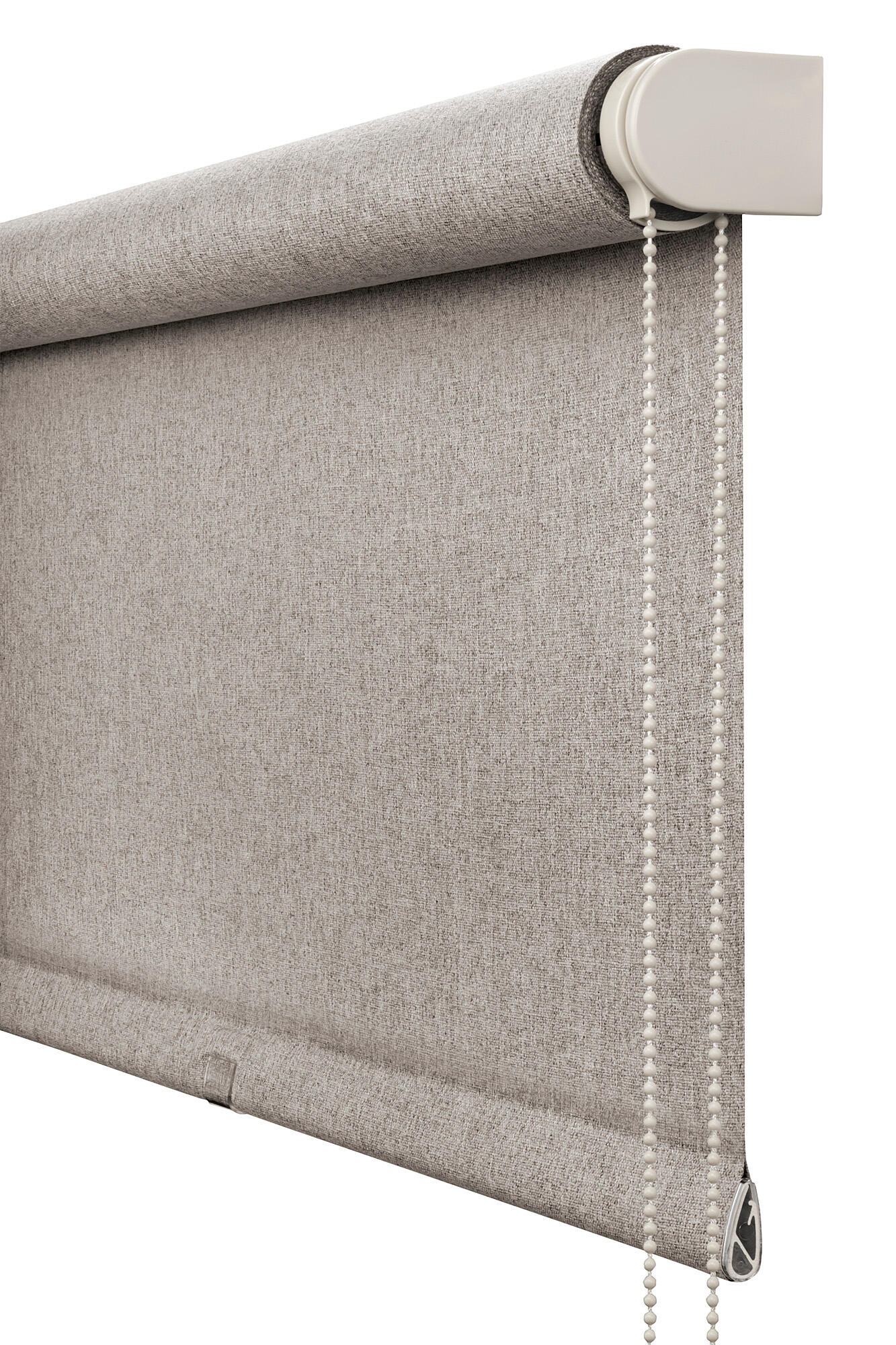 Estor enrollable opaco térmico Cascais de 105x250 poliéster liso beige con cadena - 4