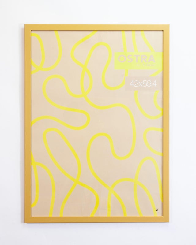 Cadre Ostra, H.59 x l.42 cm ocre, ARIANE