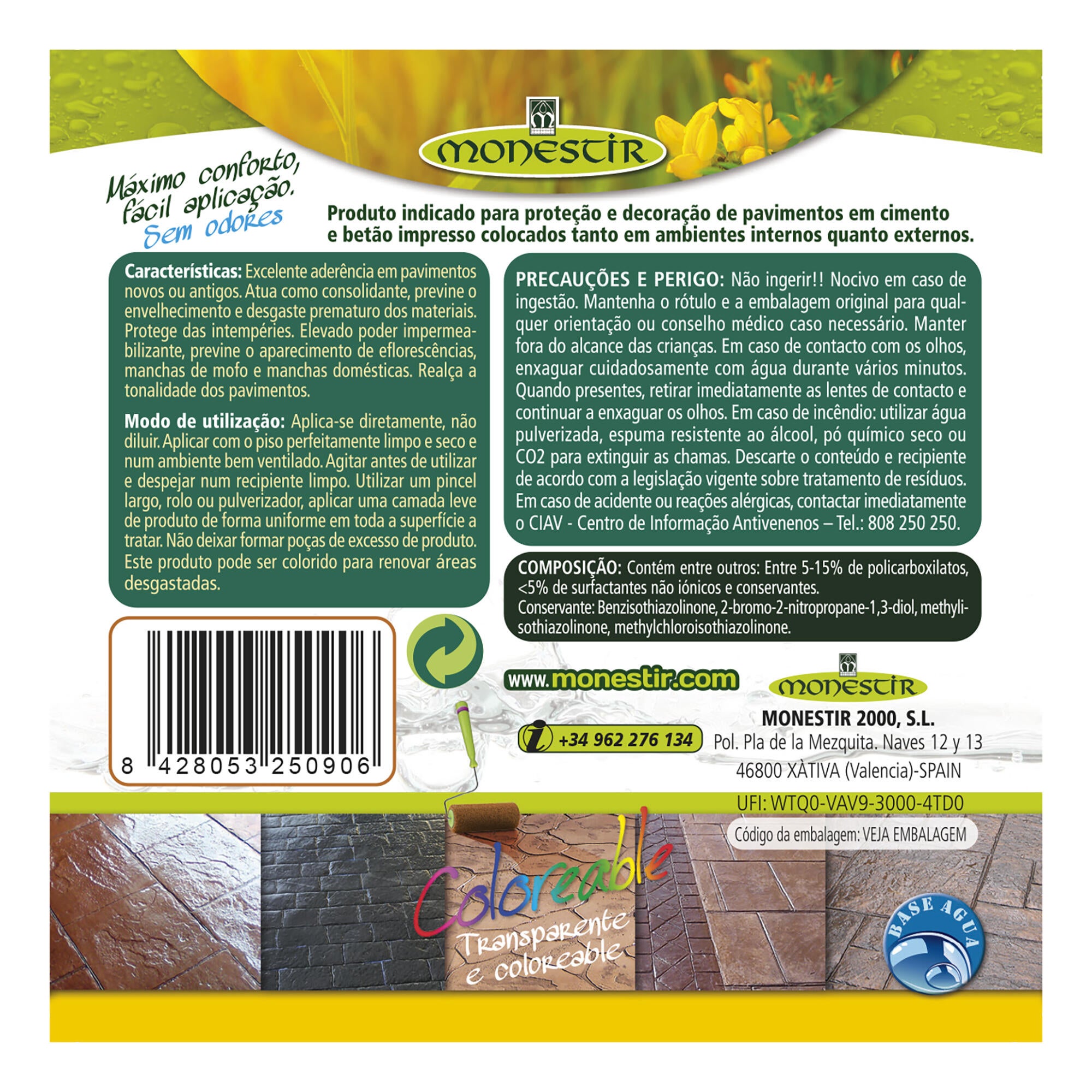 Resina para pavimento á base de agua Monestir 1l - 5
