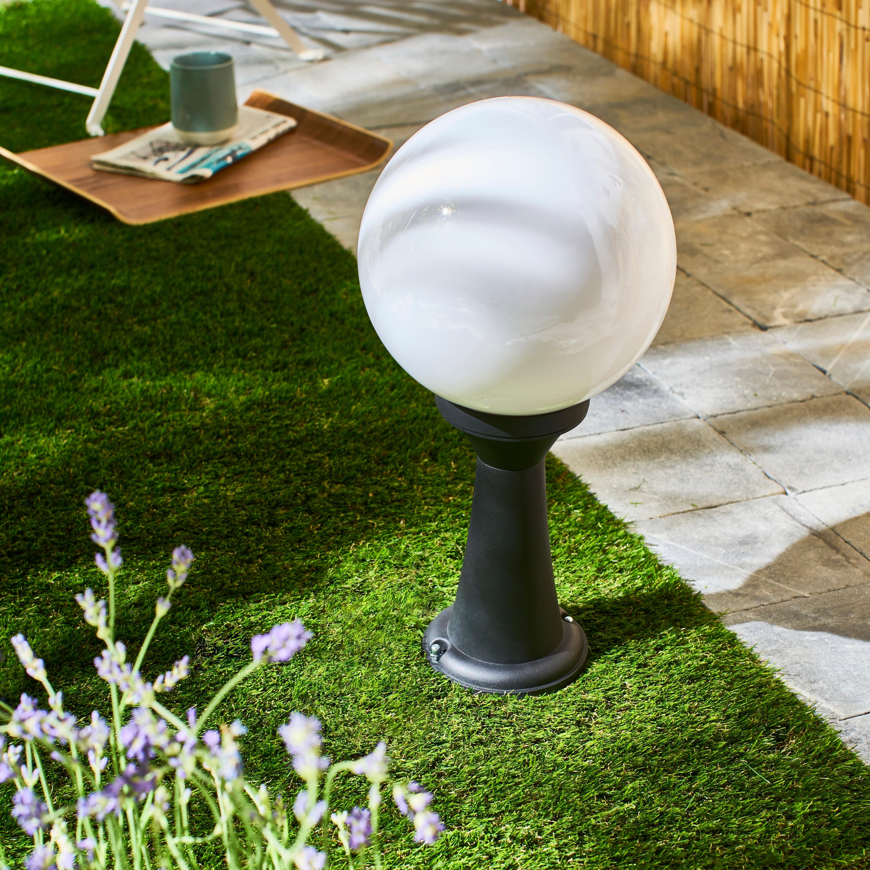 Lampa ogrodowa stojąca DIFF IP44 czarna E27 INSPIRE - 4