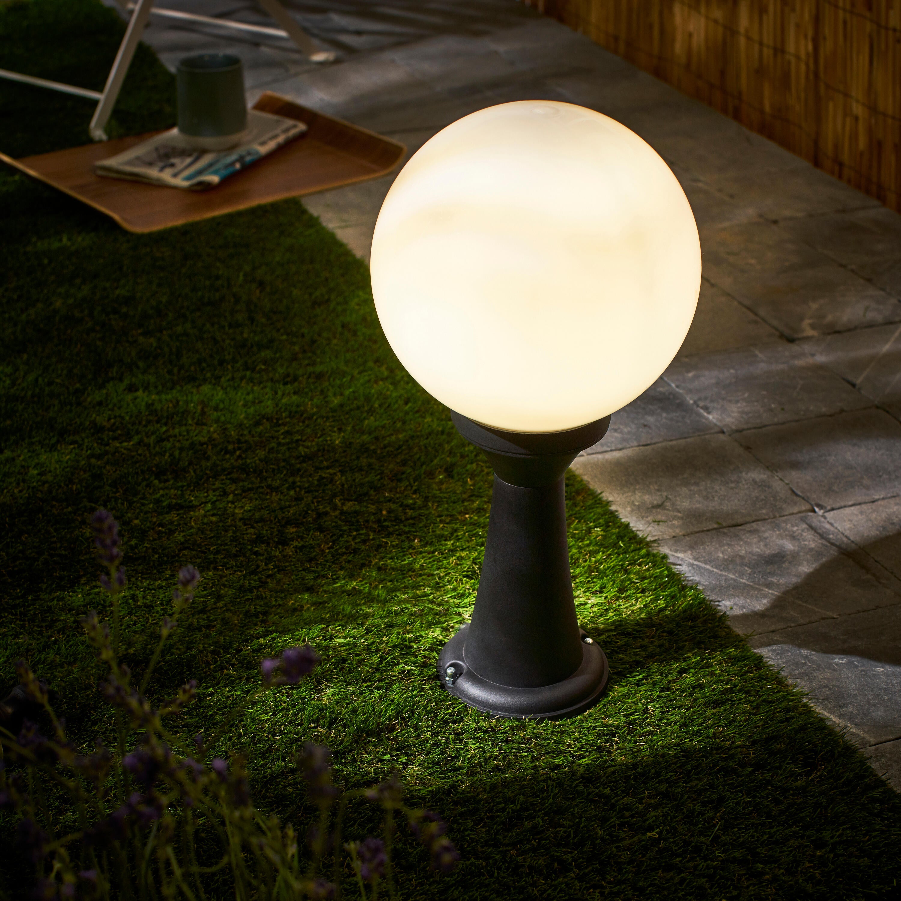 Lampa ogrodowa stojąca DIFF IP44 czarna E27 INSPIRE - 3