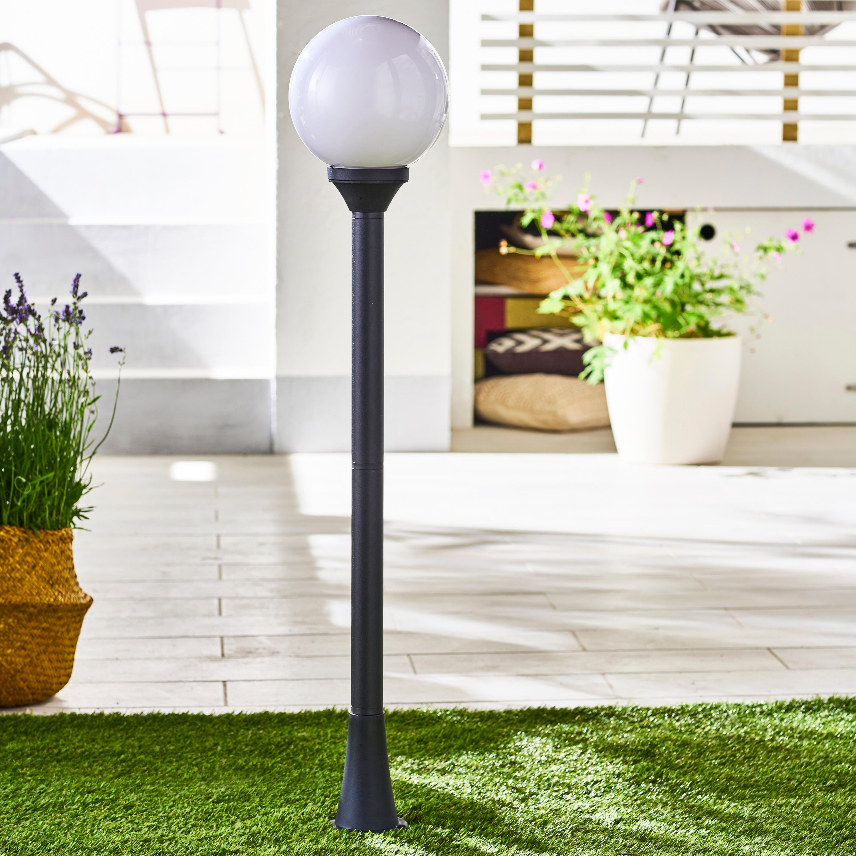 Lampa ogrodowa stojąca DIFF IP44 czarna E27 INSPIRE - 5