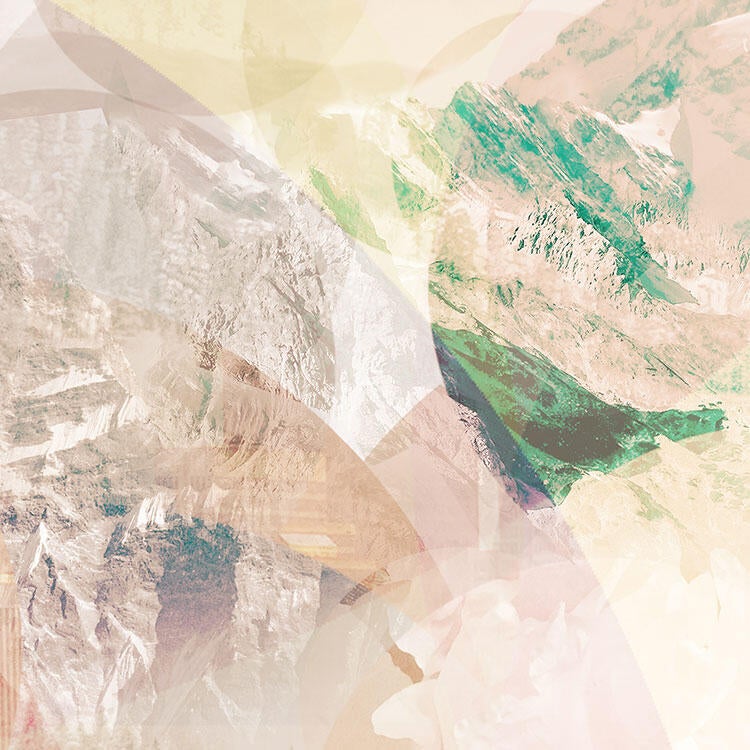 Papier peint panoramique Wish parme, rosé & blanc intissé KOMAR l.368 x H.368 cm - 5