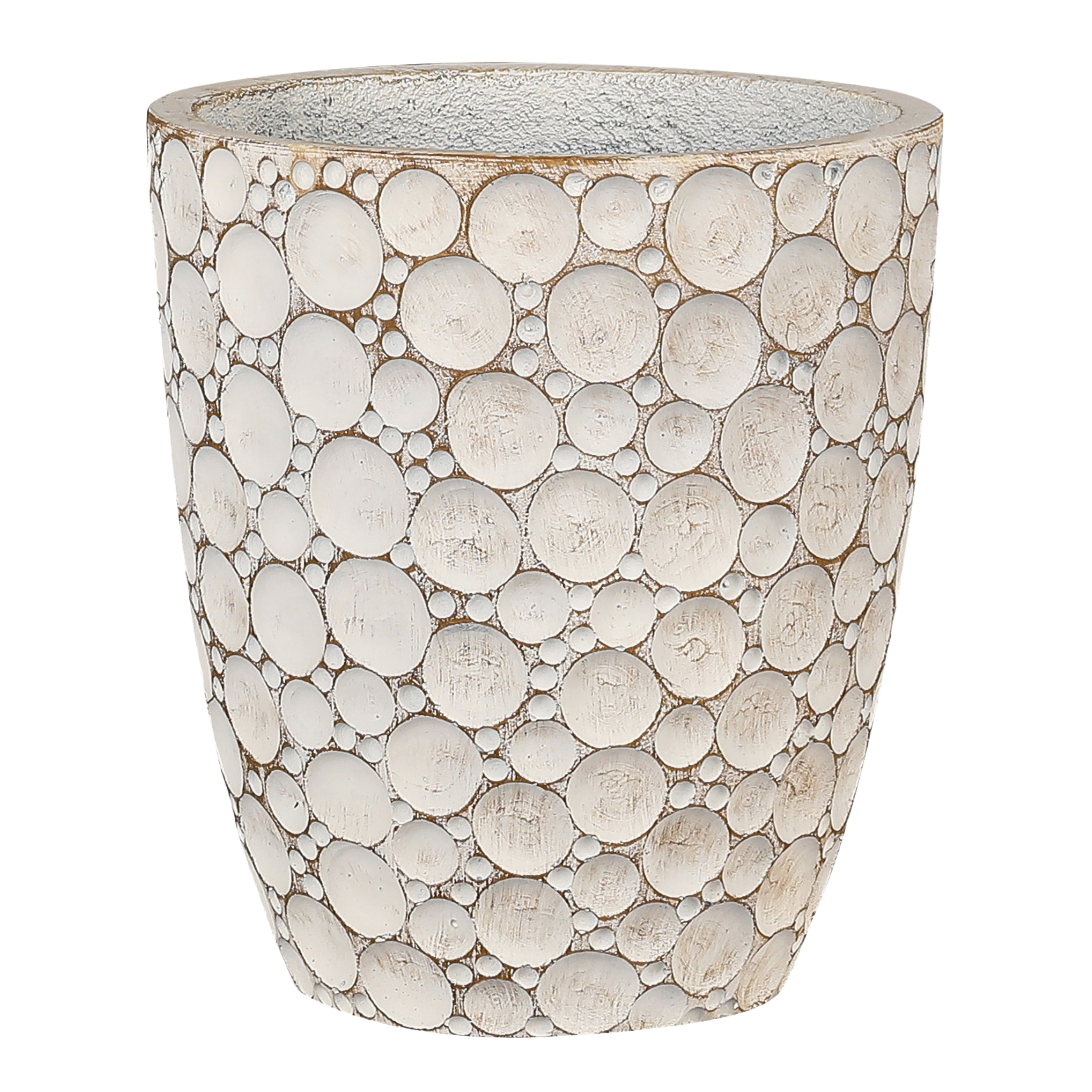 Donica betonowa Vannes śr.44 cm beżowa DHG