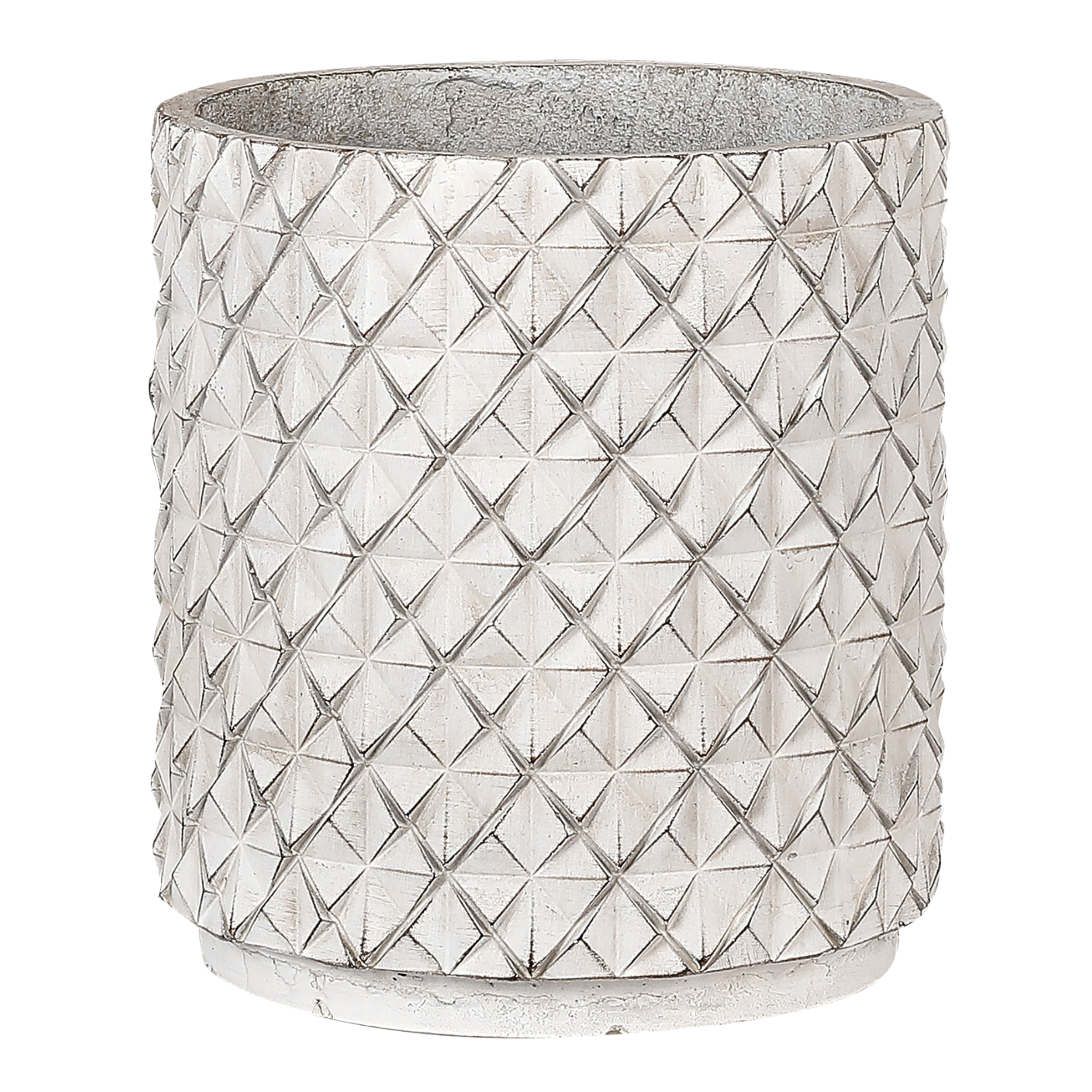 Donica betonowa Otranto śr.30 cm biała DHG