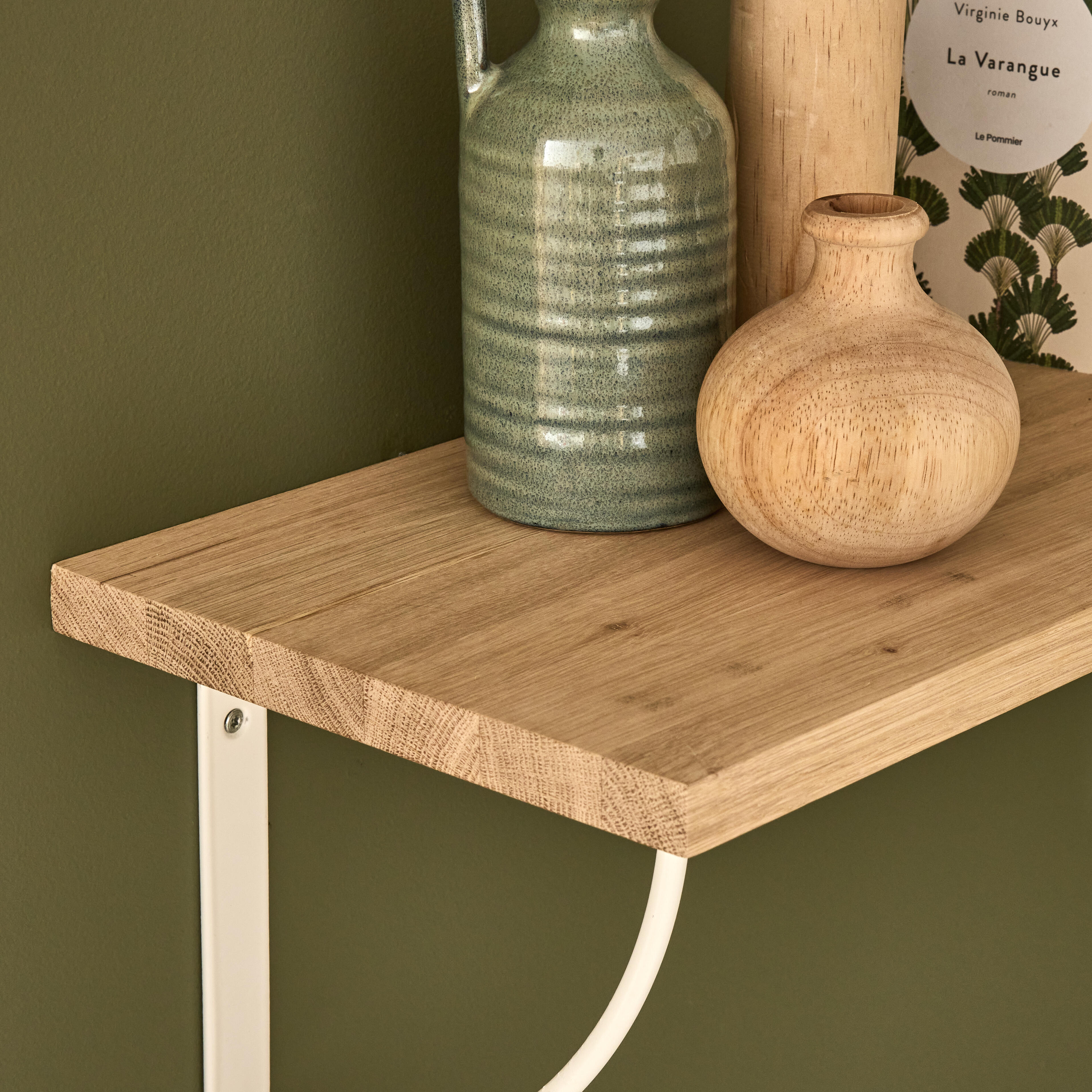 Estante mural SPACEO roble macizo 600X260X18 mm - 10