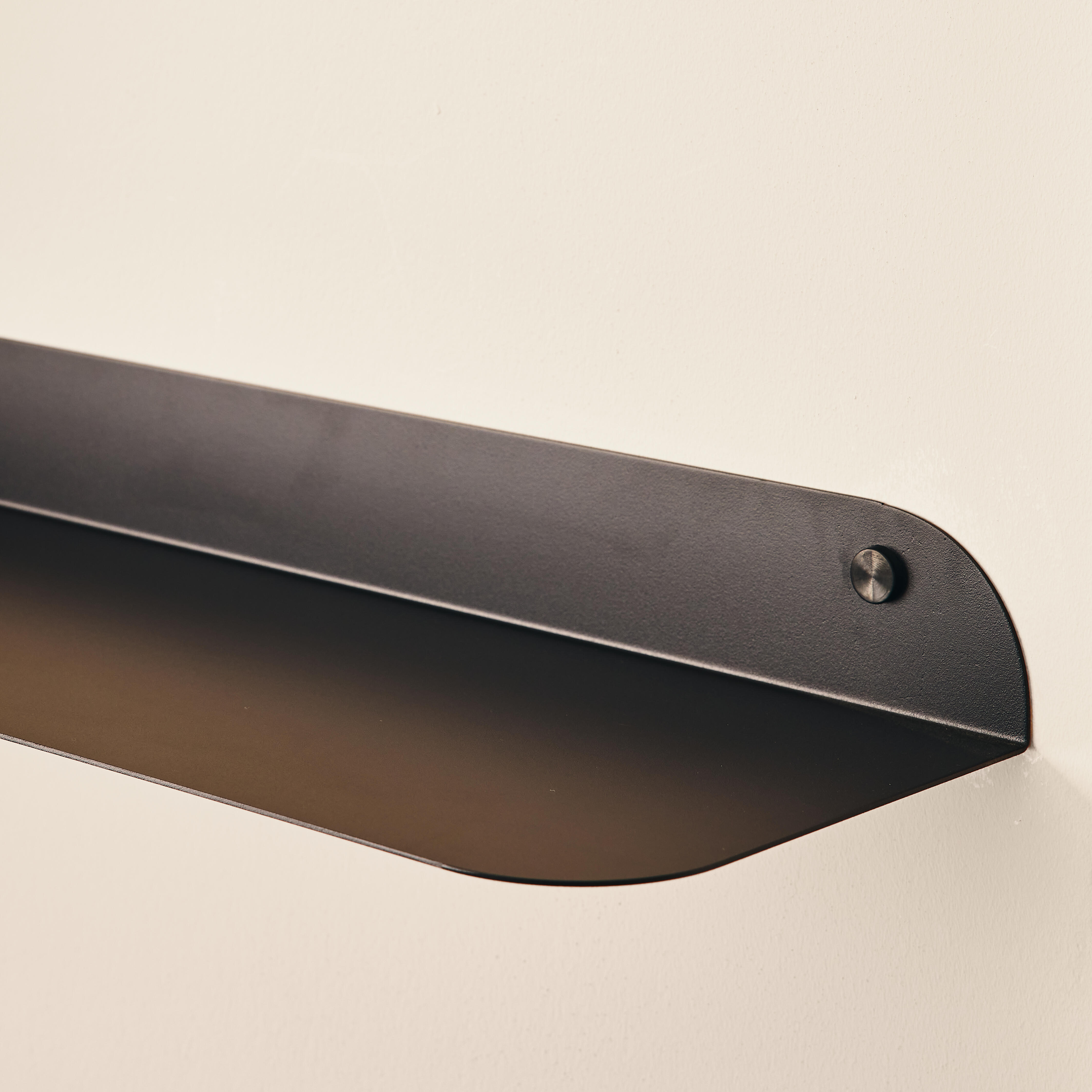 Mensola a muro Black SPACEO a l in acciaio L 60 x P 20 cm nero - 7