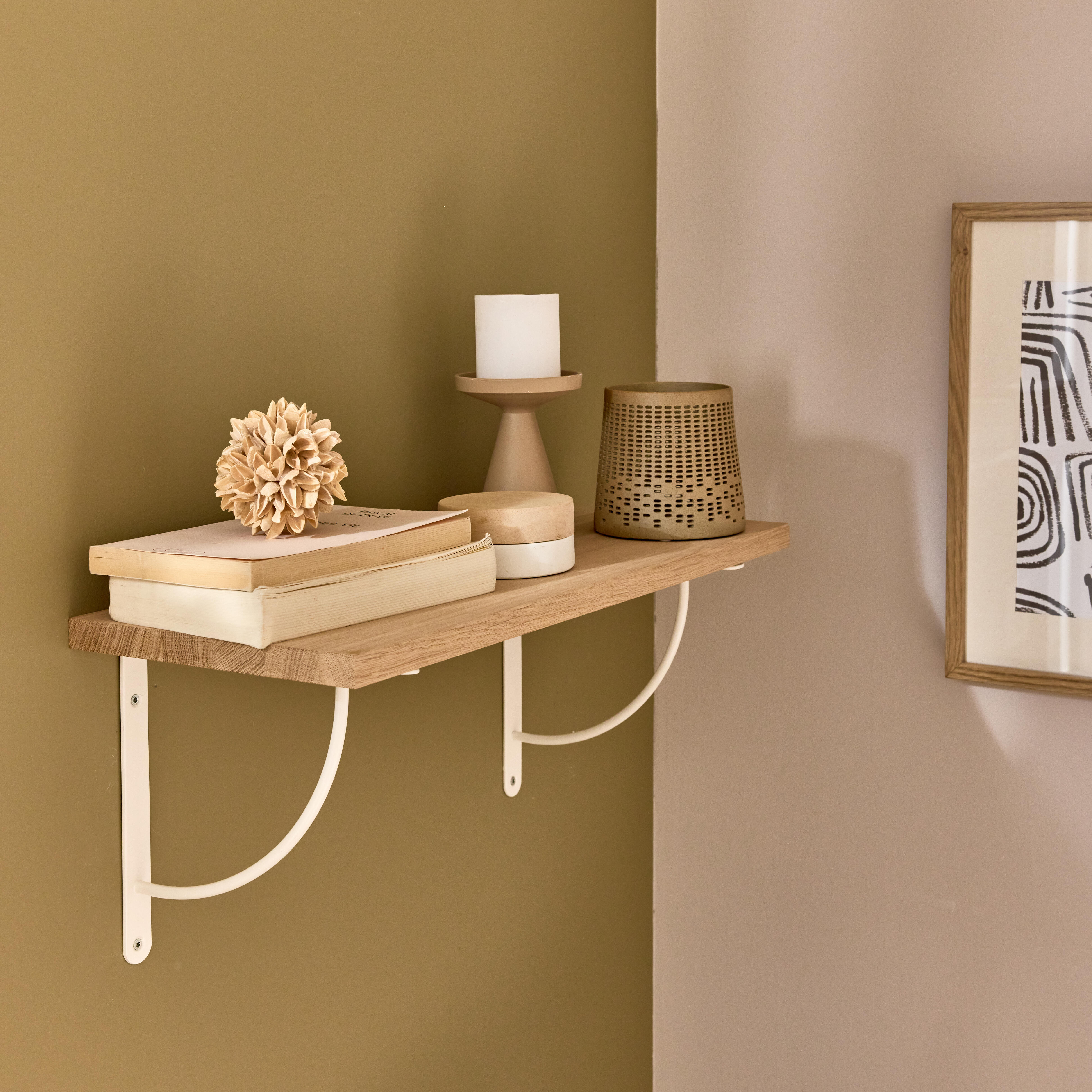 Estante mural SPACEO roble macizo 600X260X18 mm - 6