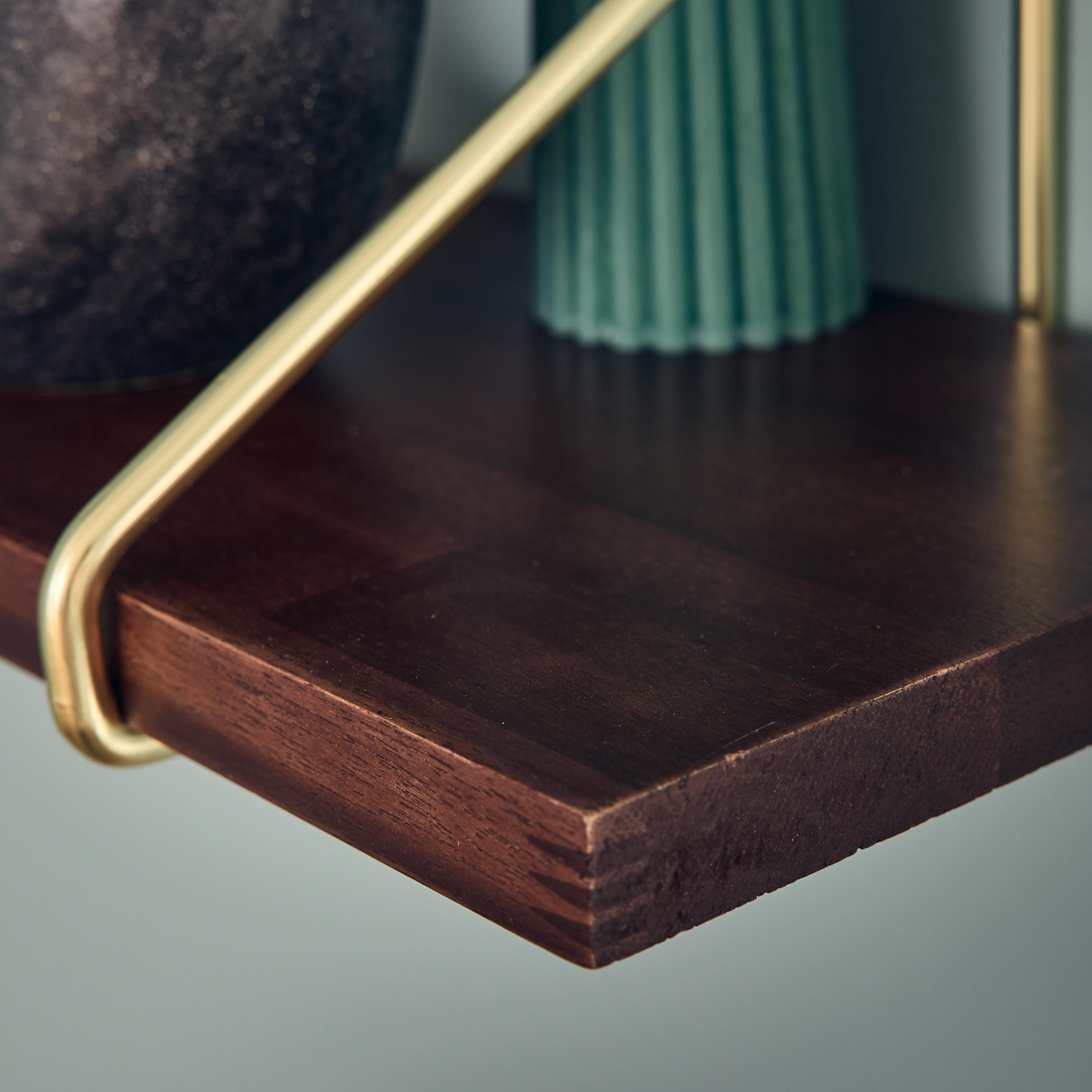 Estante mural SPACEO de acacia 600X180X18MM - 8