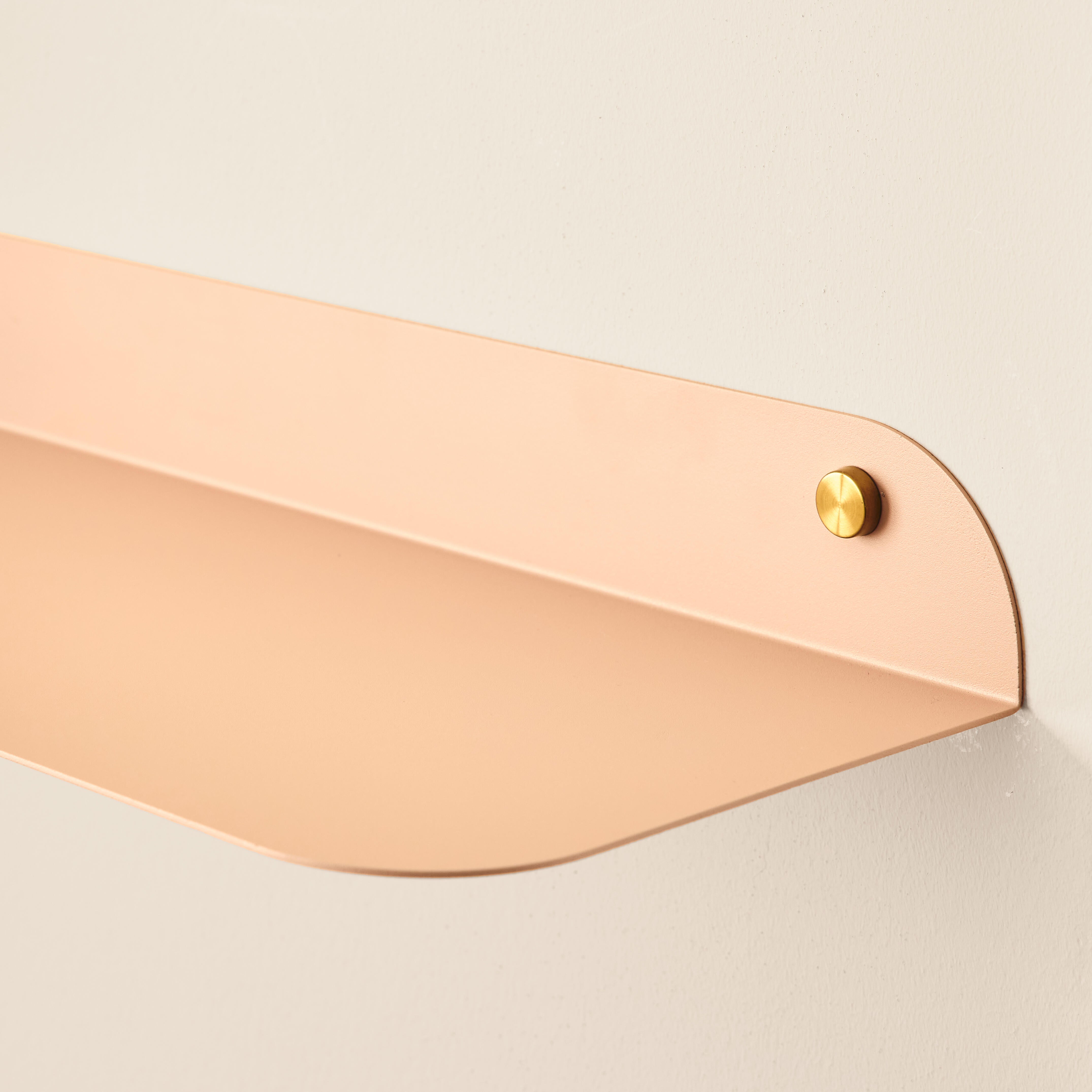 Mensola a muro Bistro SPACEO a l in acciaio L 60 x P 20 cm rosa cipria - 11