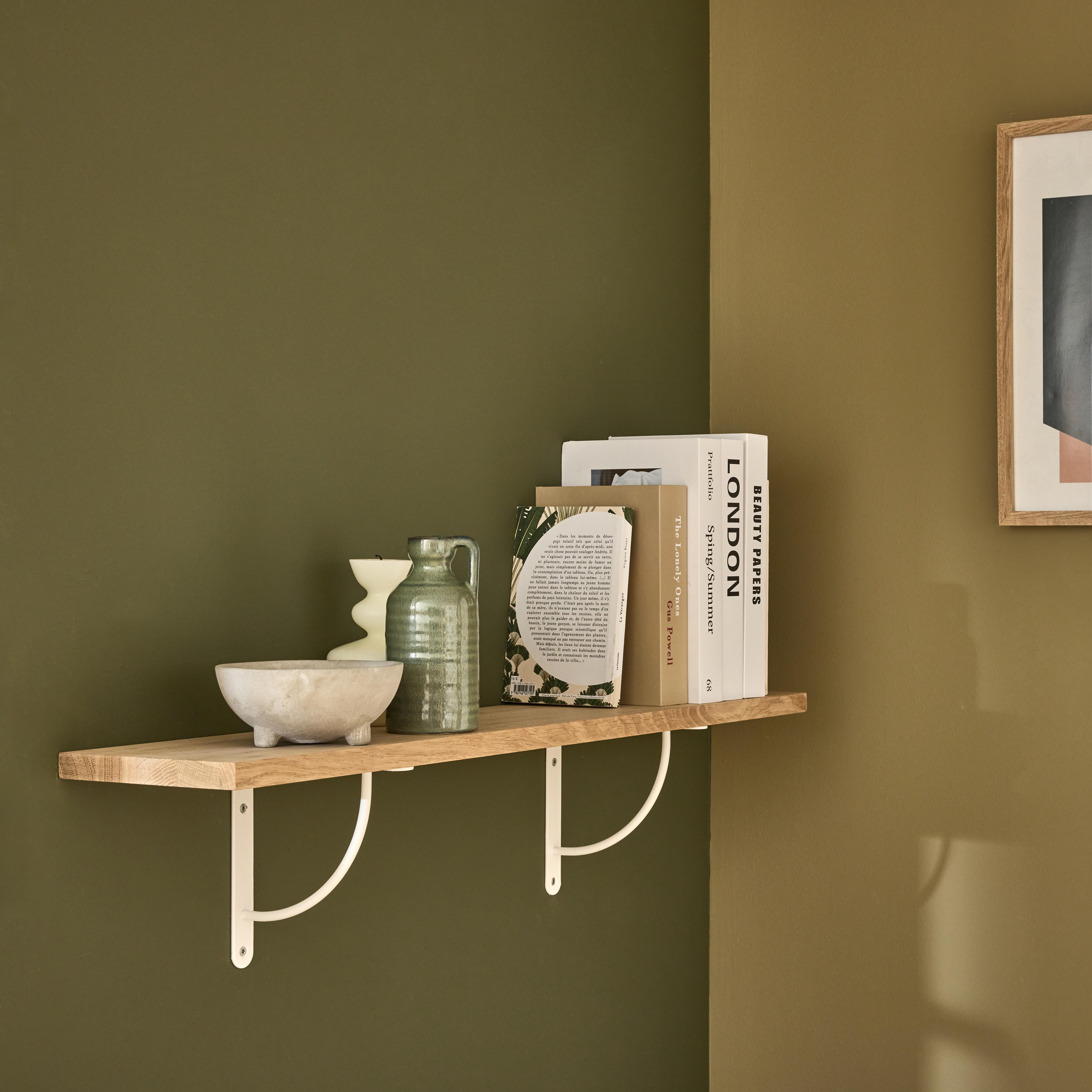 Estante mural SPACEO roble macizo 900X180X18MM - 5