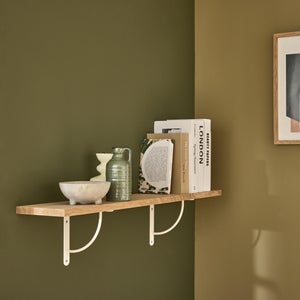 Mensole Sospese A Parete QIWODE – Set Da 3 Scaffali In Metallo Nero, Dimensioni Variabili, Installazione Con O Senza Fori, Per Soggiorno, Cucina, Bagno - 3