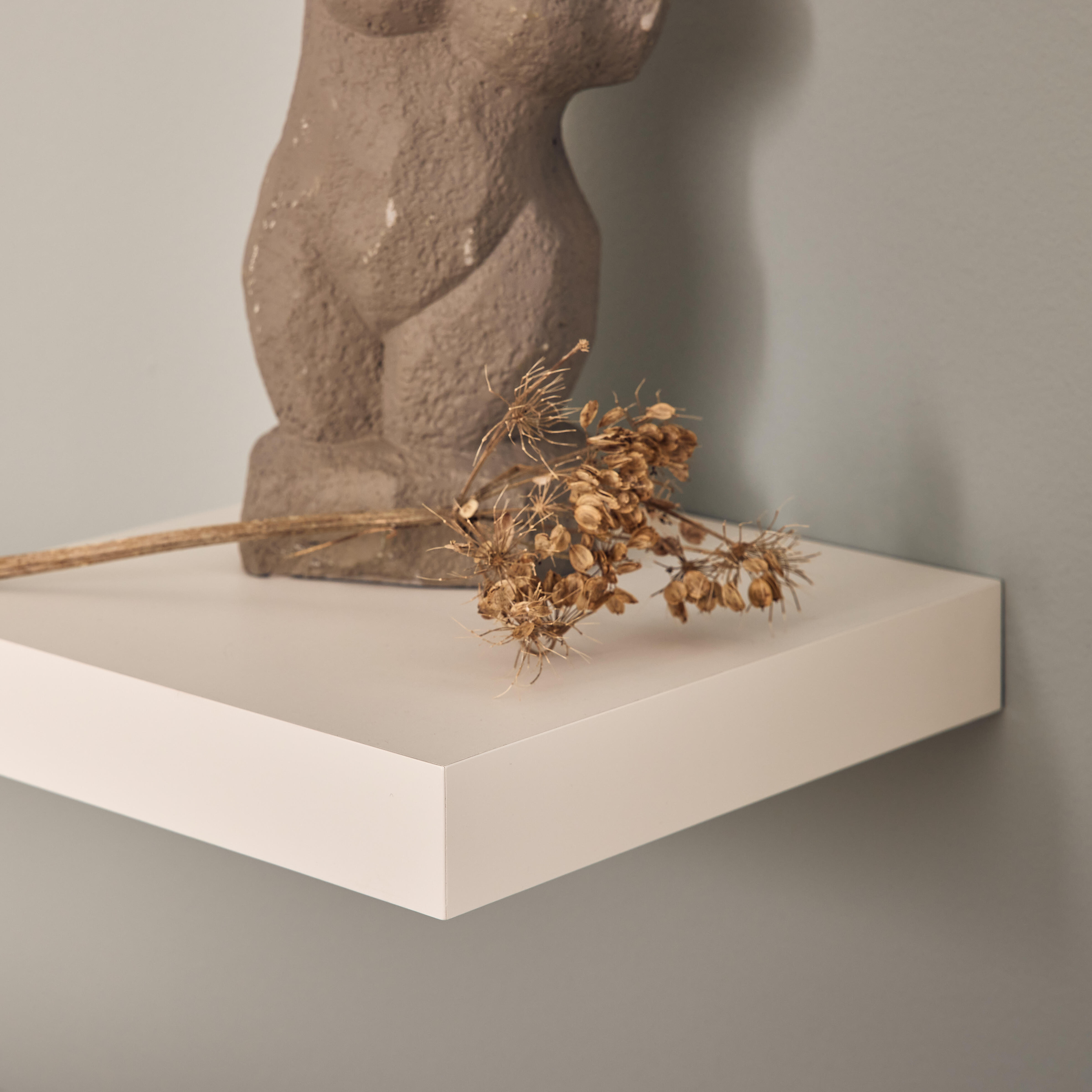 Mensola a muro SPACEO dritto in mdf L 23.5 x P 23.5 cm bianco - 13