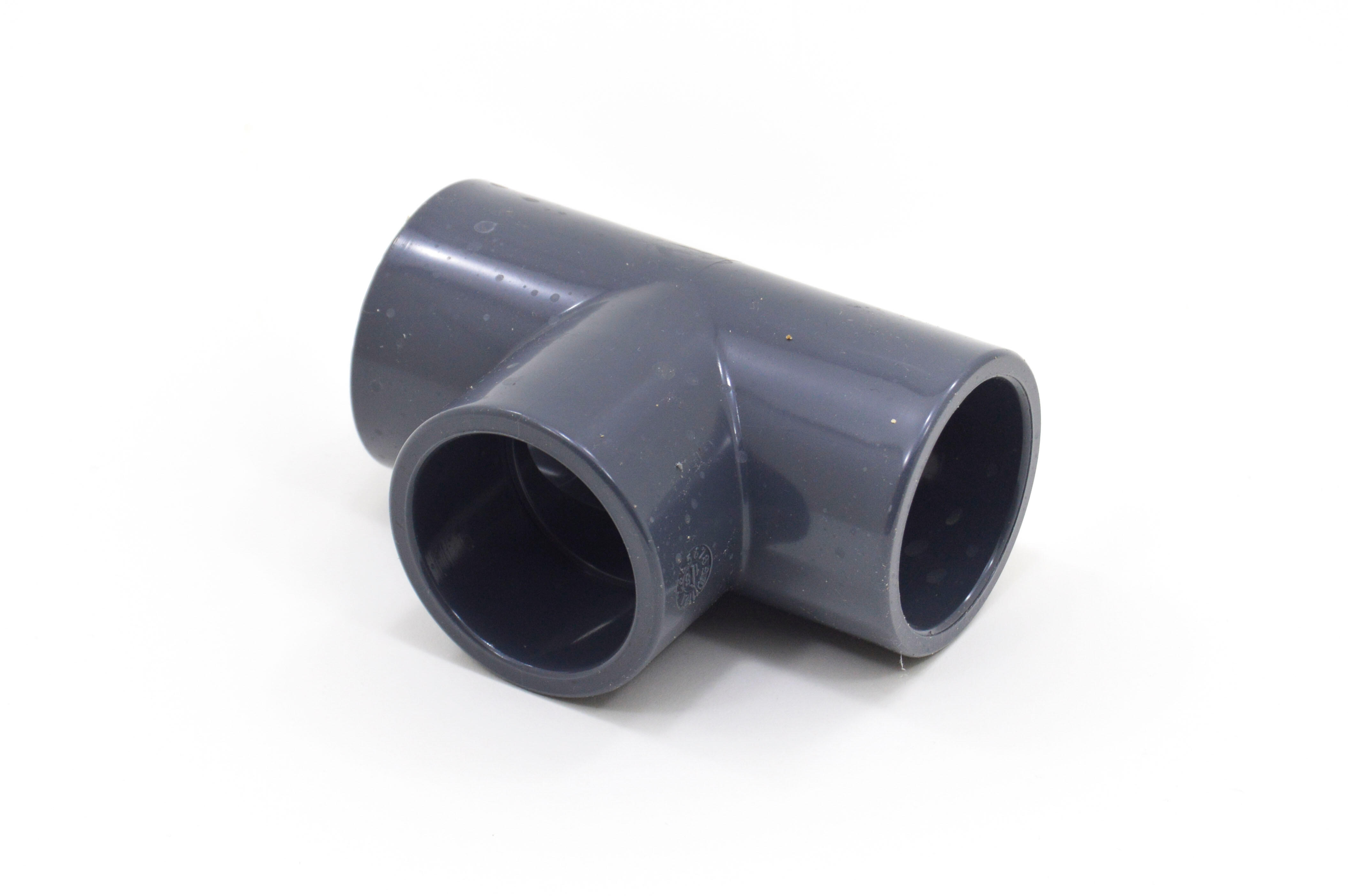 Te 90° de PVC presión con bocas iguales Ø 50 mm - 4
