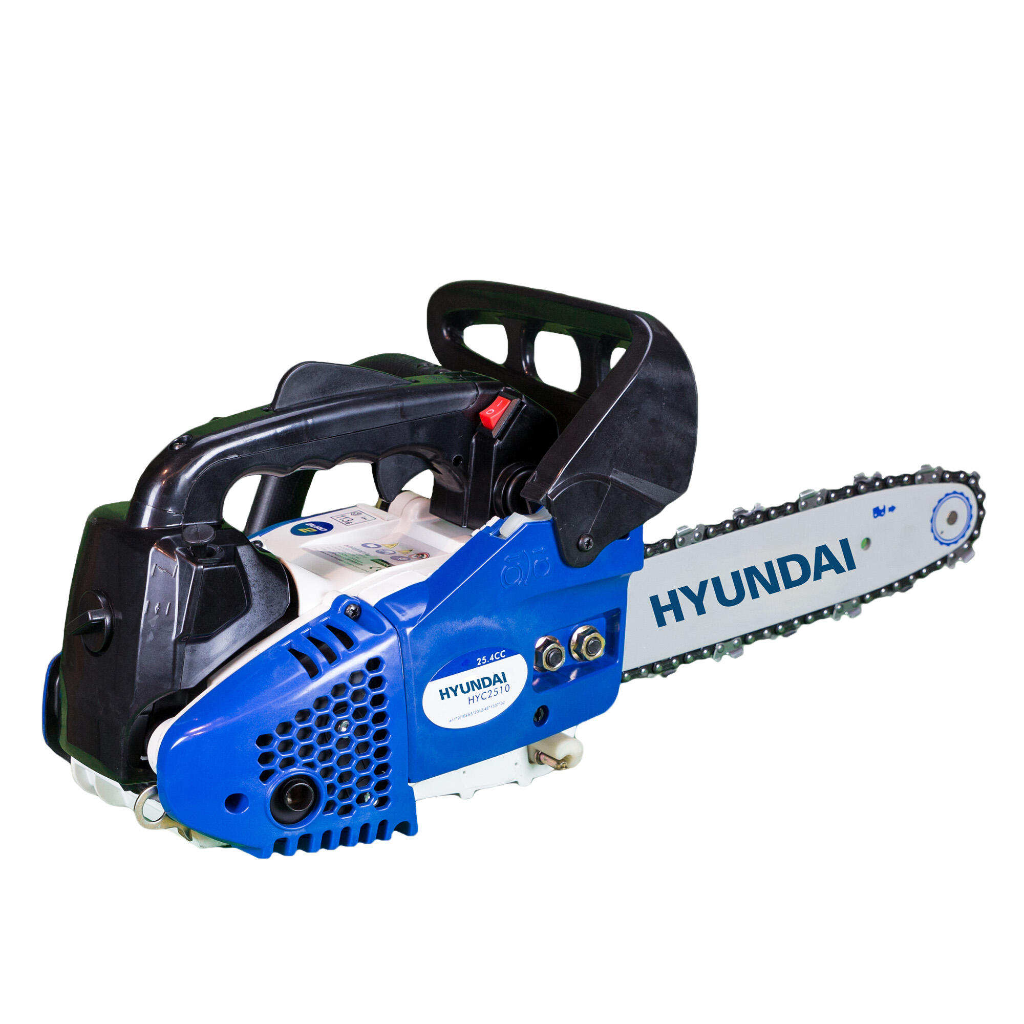 Motosierra de gasolina hyundai hyc2510 de 25.4cc y 25.4cm largo espada