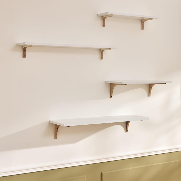 4 tailles étagère mélaminé blanche