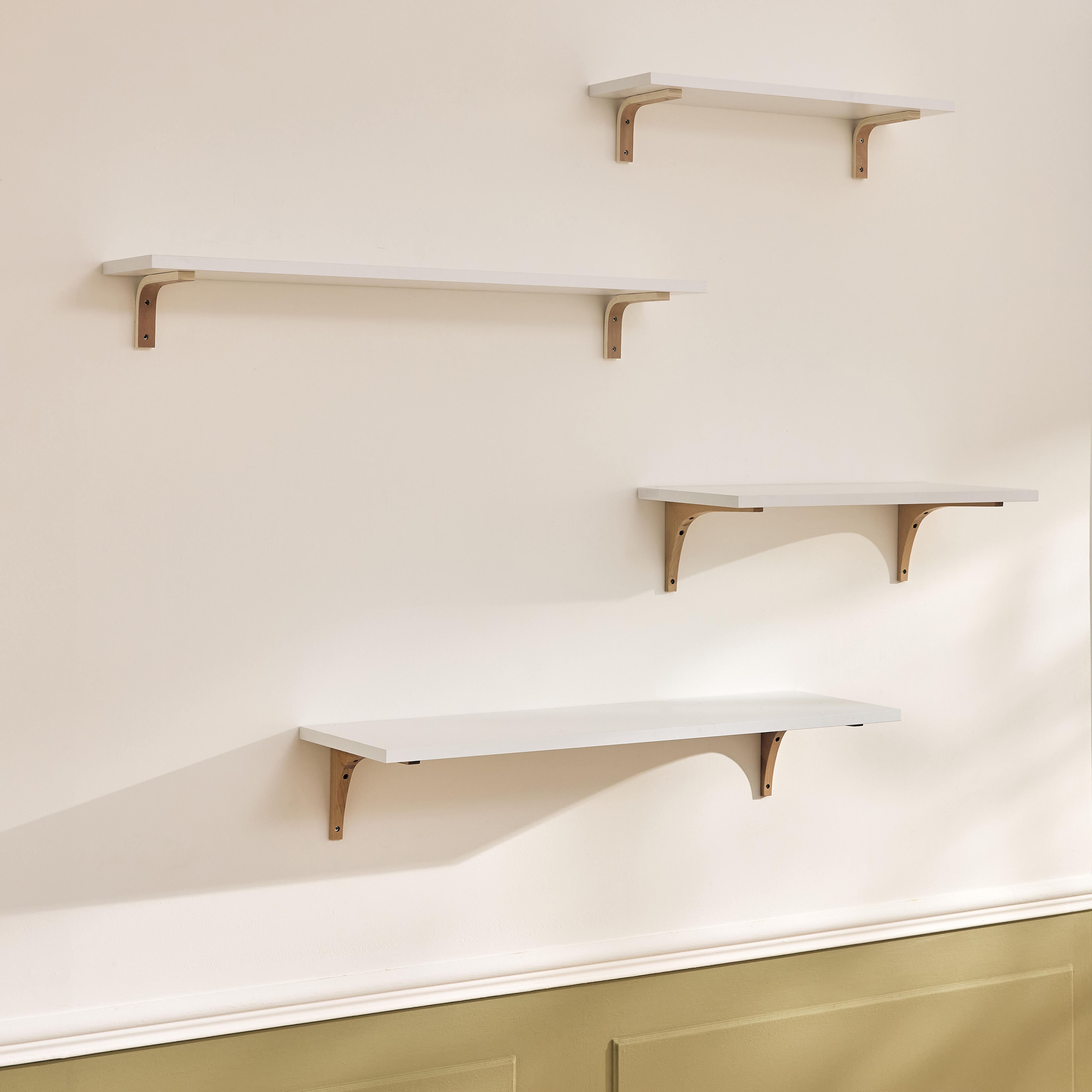 Prateleira de melamina 90x18x1.8cm branca - 6