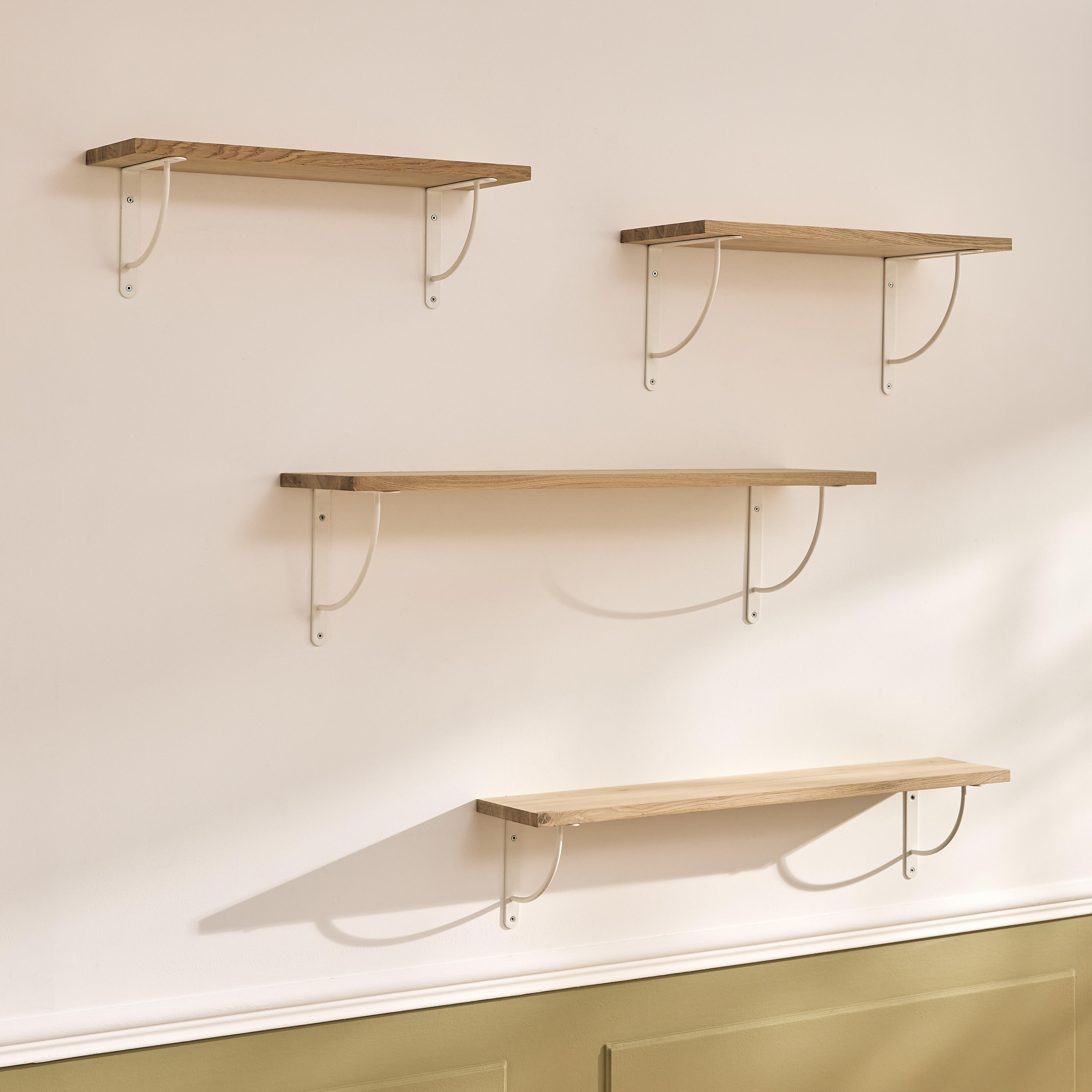 Estante mural SPACEO roble macizo 900X180X18MM - 12