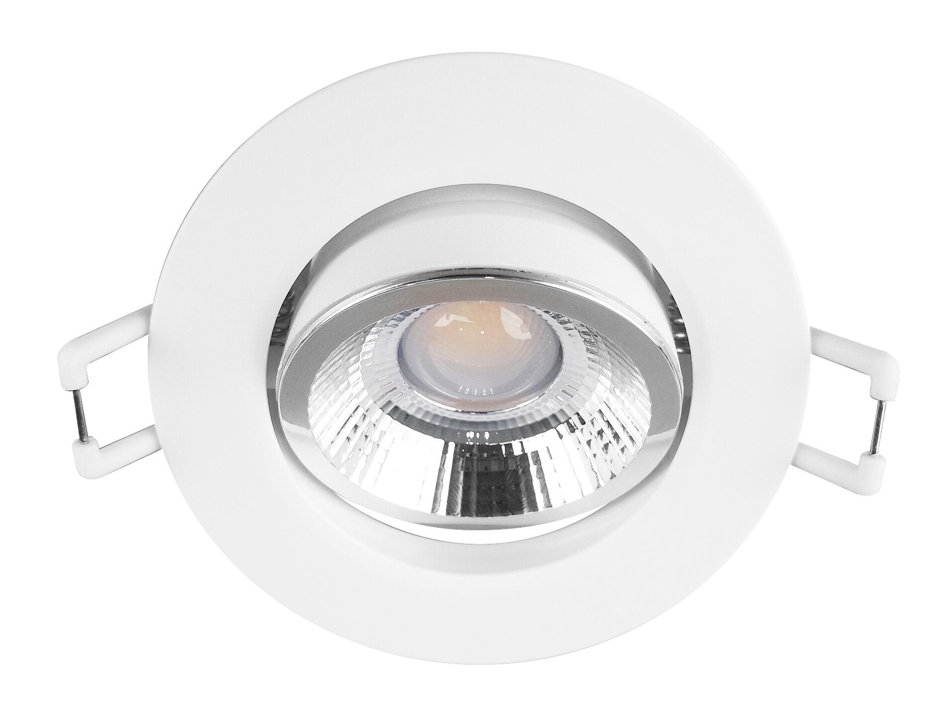 Lot De 5 Spots Led Encastrables 230V, Spot Led, Orientable Pour Salle Bain Ip65 Plafond Intensit Variable En Continu Lampe Bain Blanc 90x42 Mm Dxh