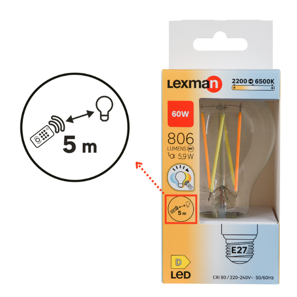 telecommande ampoule led
