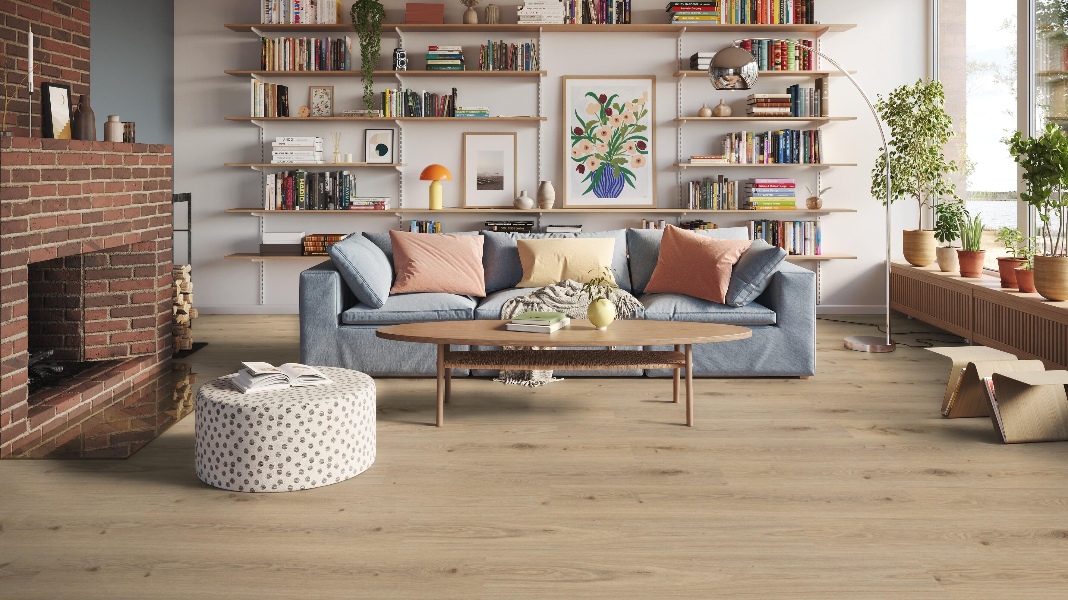 Pavimento vinílico SPC click flutuante Primary intenso extremo Tarkett 5 mm com base NAT375 - 15