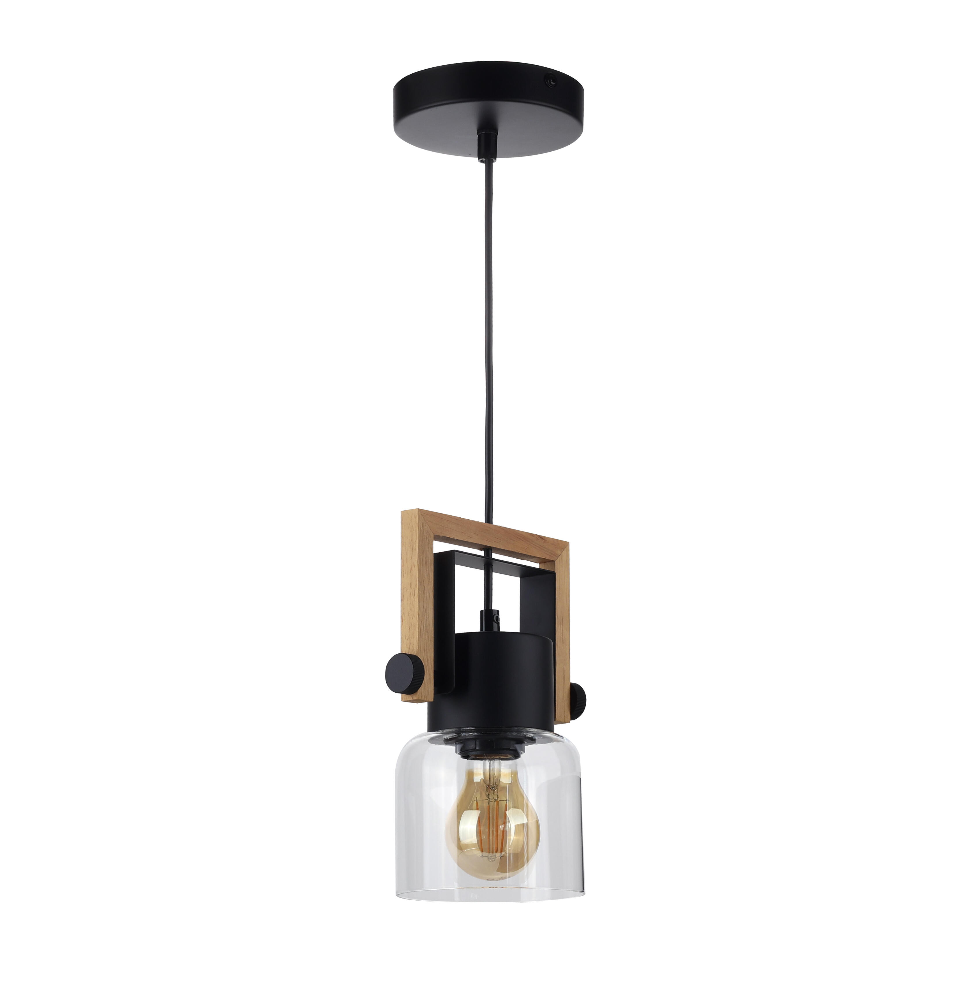 Suspension Nordica verre, transparent, Diam.12 cm, E27 - 4