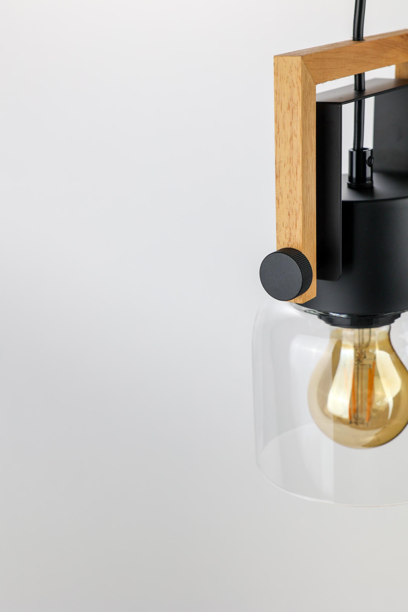 Suspension Nordica verre, transparent, Diam.12 cm, E27 - 6