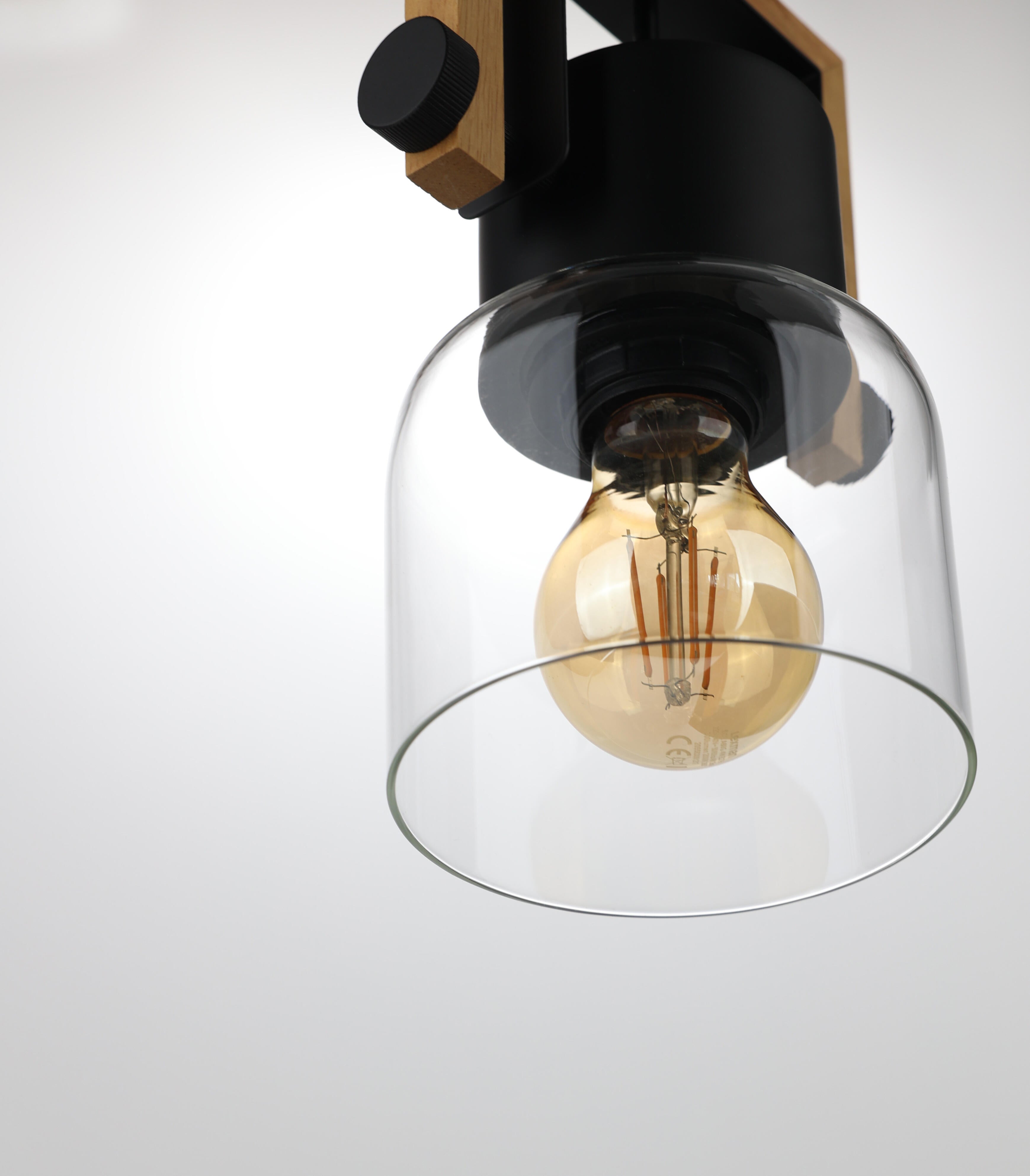 Suspension Nordica verre, transparent, Diam.12 cm, E27 - 5