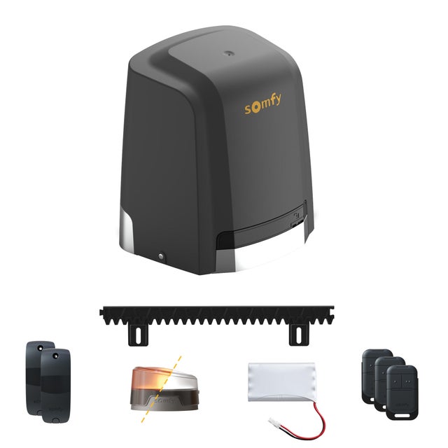 Moteur de portail coulissant SOMFY slidymoove600 XL cache cremaillère compatible